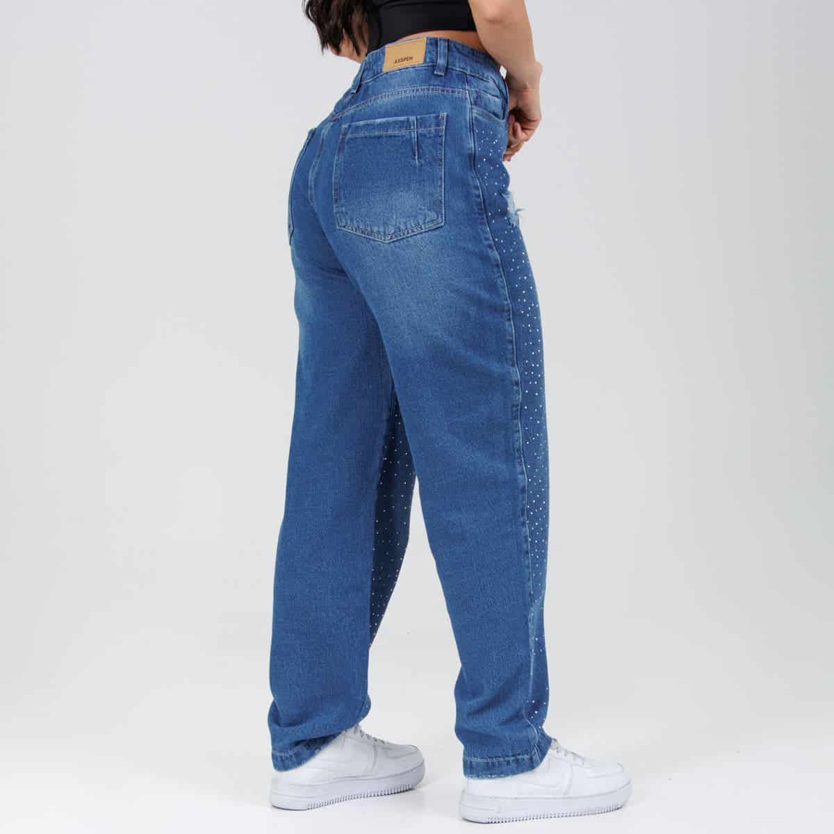 Jean Axspen Mom Fit Ax-2708 Brillos - miniatura 3