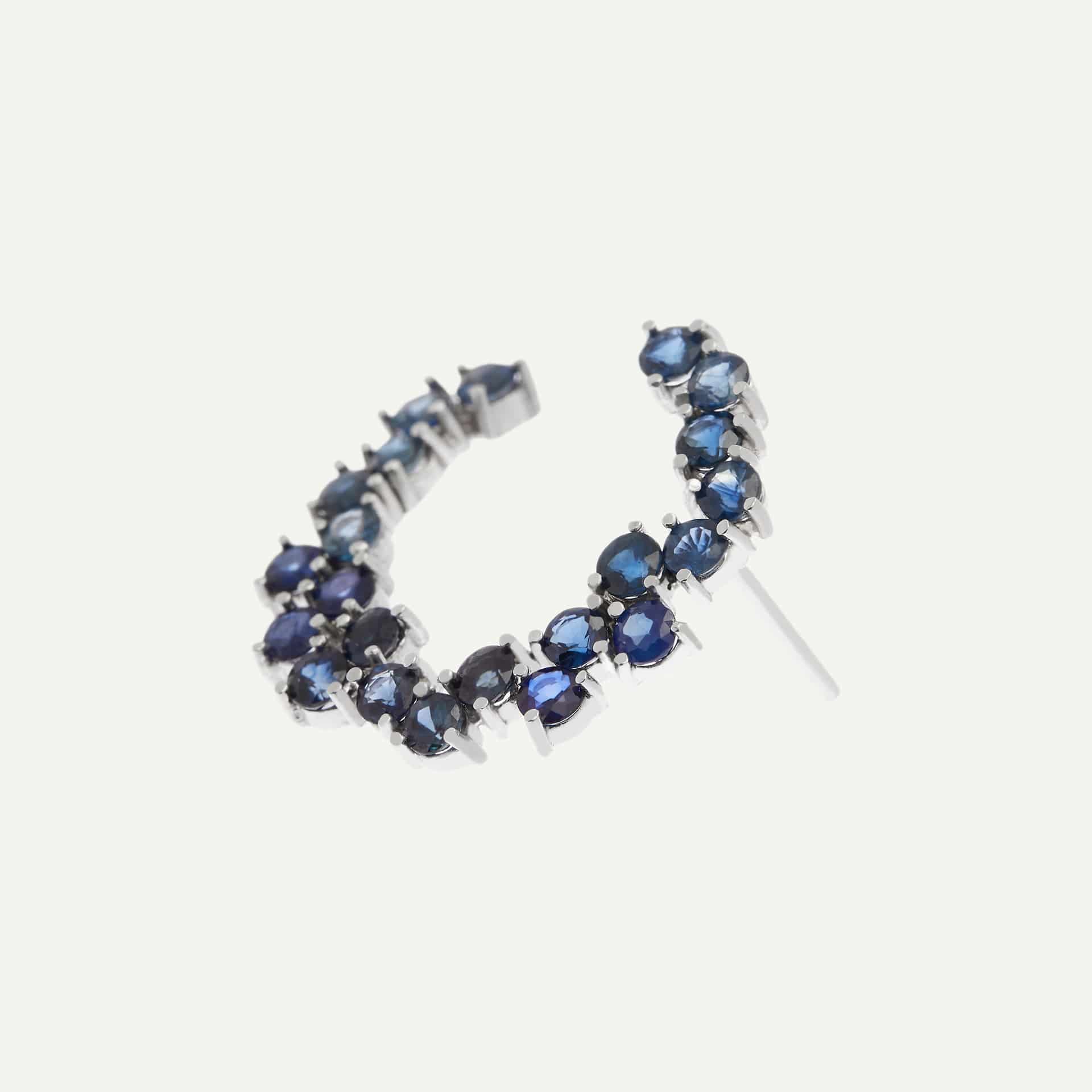 Arete Twisted wave hoop - miniatura 5