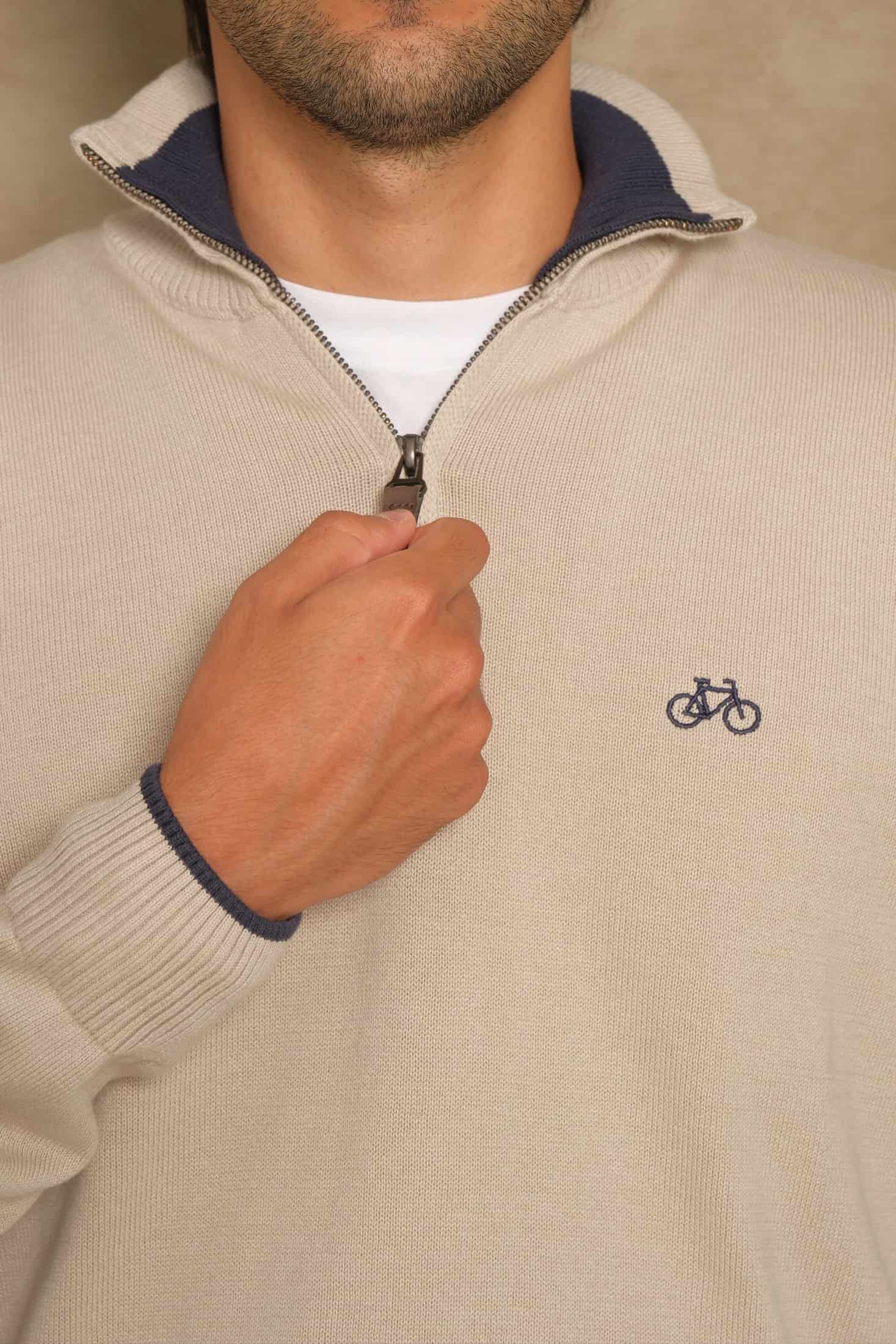 SACO HALF ZIP BONE - miniatura 2
