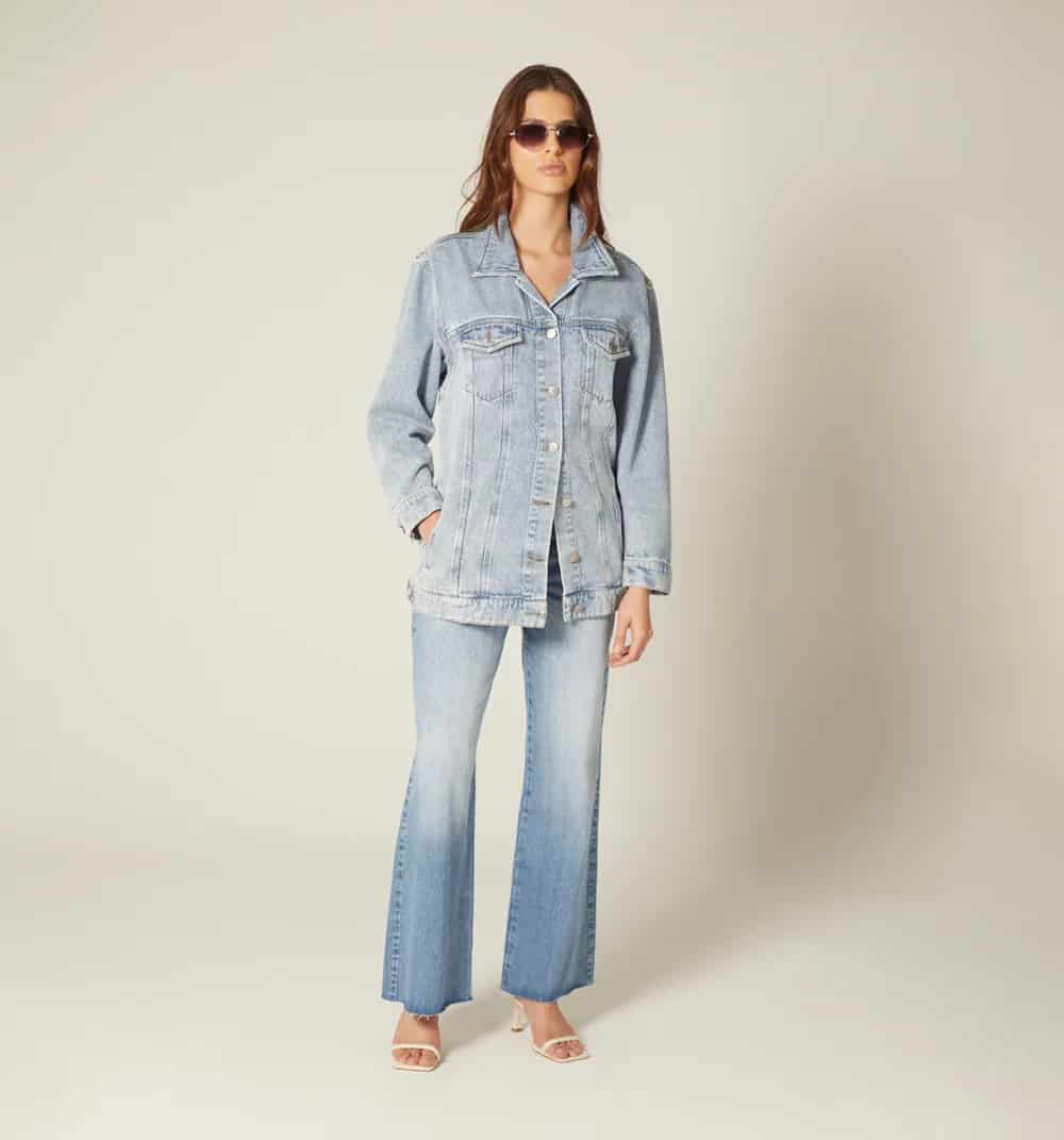Chaqueta over size larga para mujer - miniatura 5