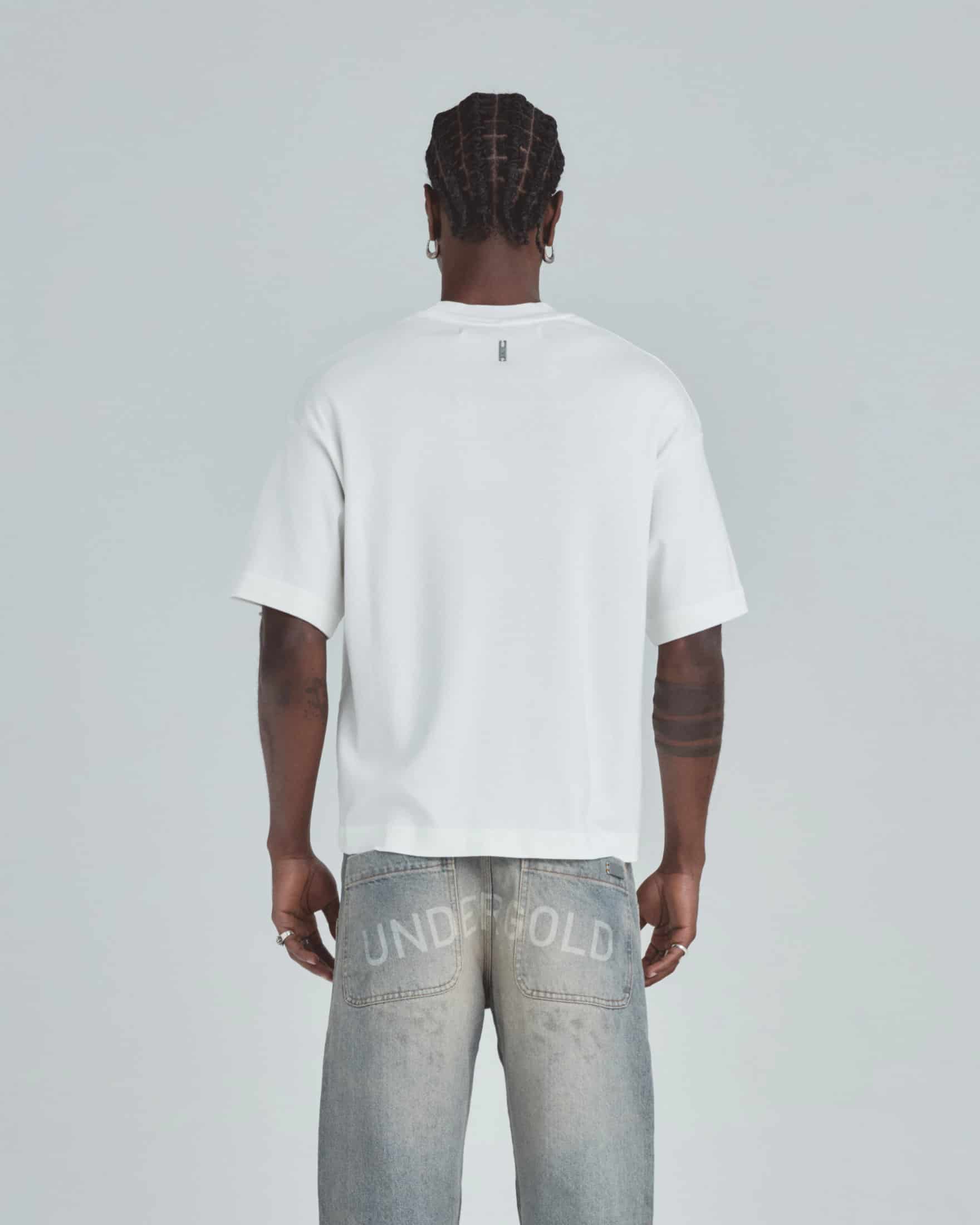 Line Basic Label Boxy Fit Tshirt White - miniatura 7