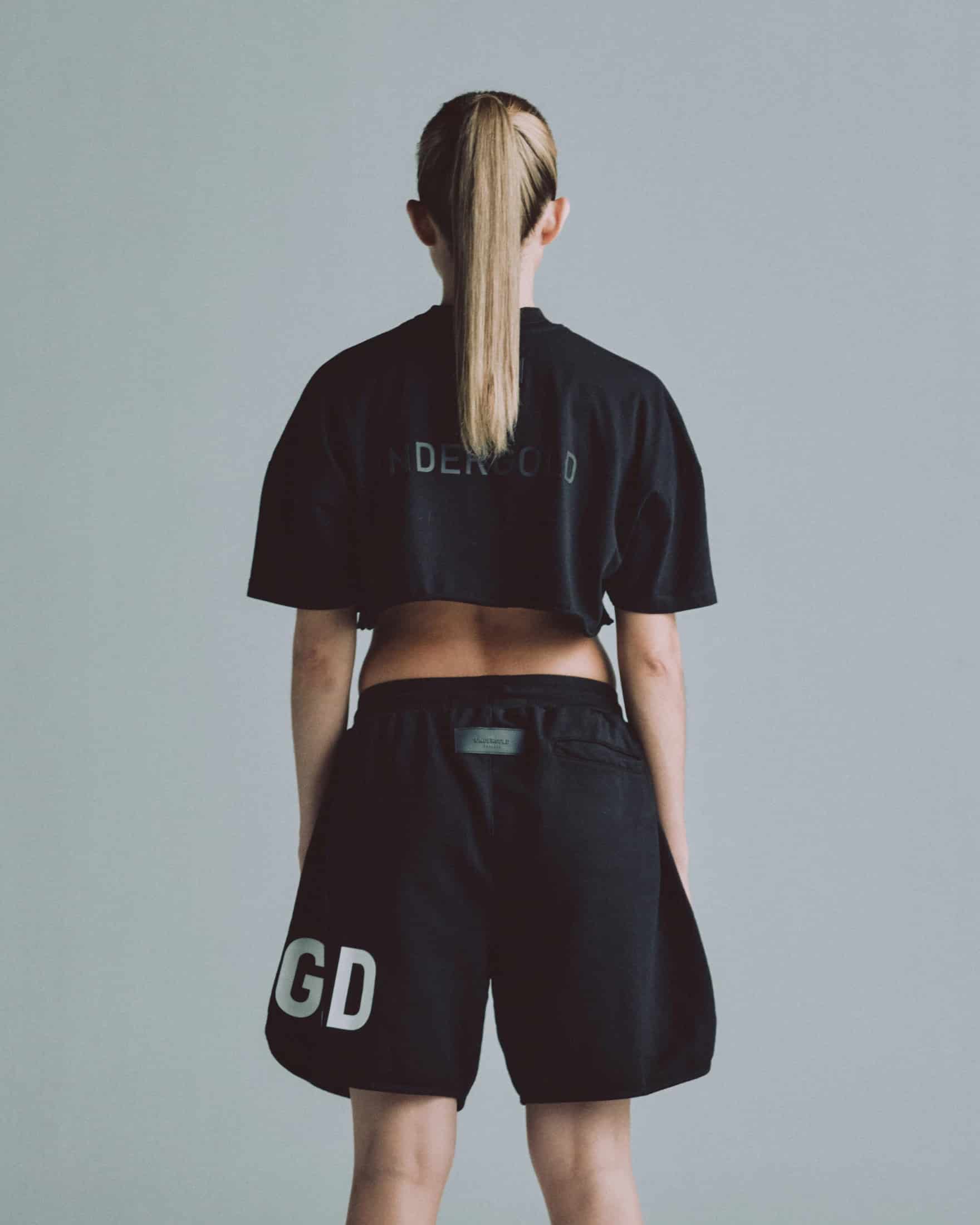 Line Logo Crop Top Black - miniatura 5