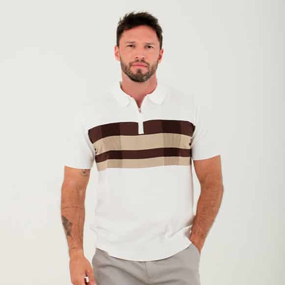 SUETER POLO MODA TEJIDO HOMBRE - miniatura 2