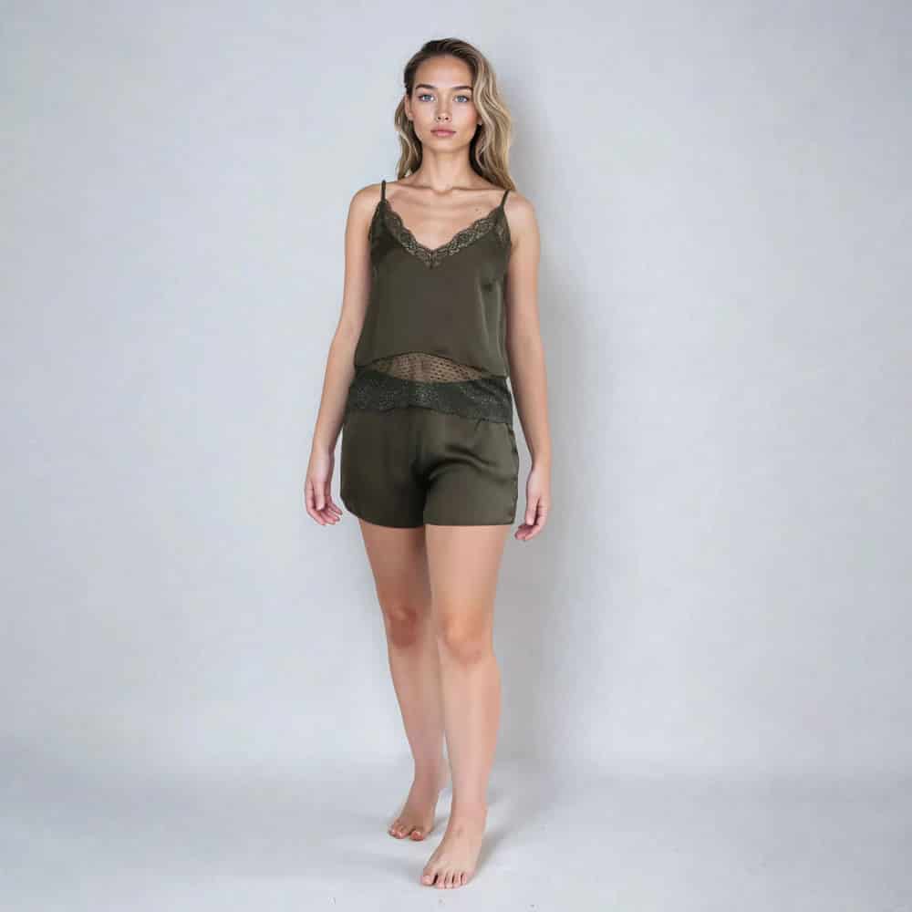 Short Corto Verde Militar - miniatura 1