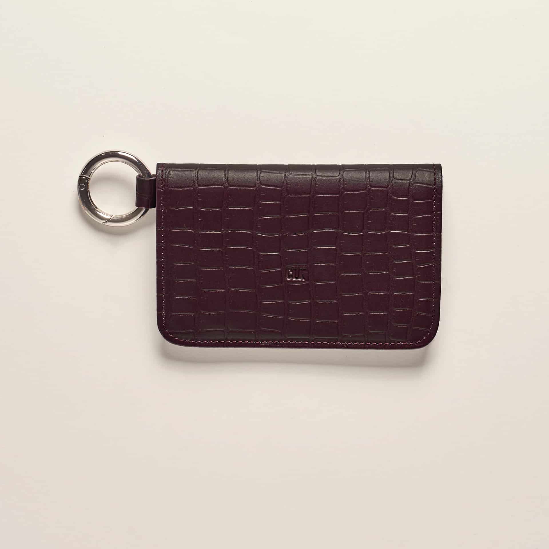 CLIP & GO CASE - CROC EDITION /  BURGUNDY - miniatura 1
