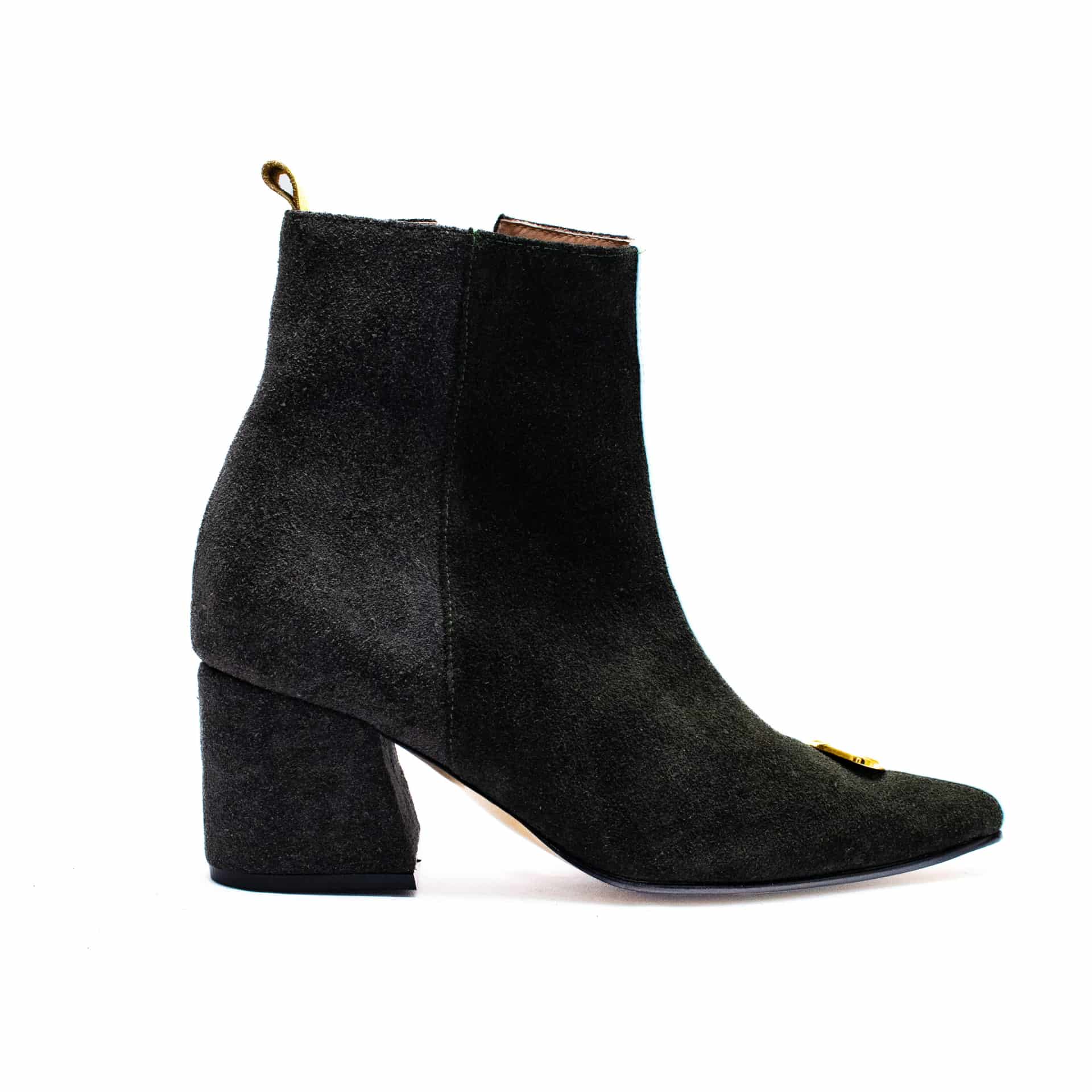 AMEBA BOOTS - Verde Botella x Taupe + Celeste Fresco - miniatura 1