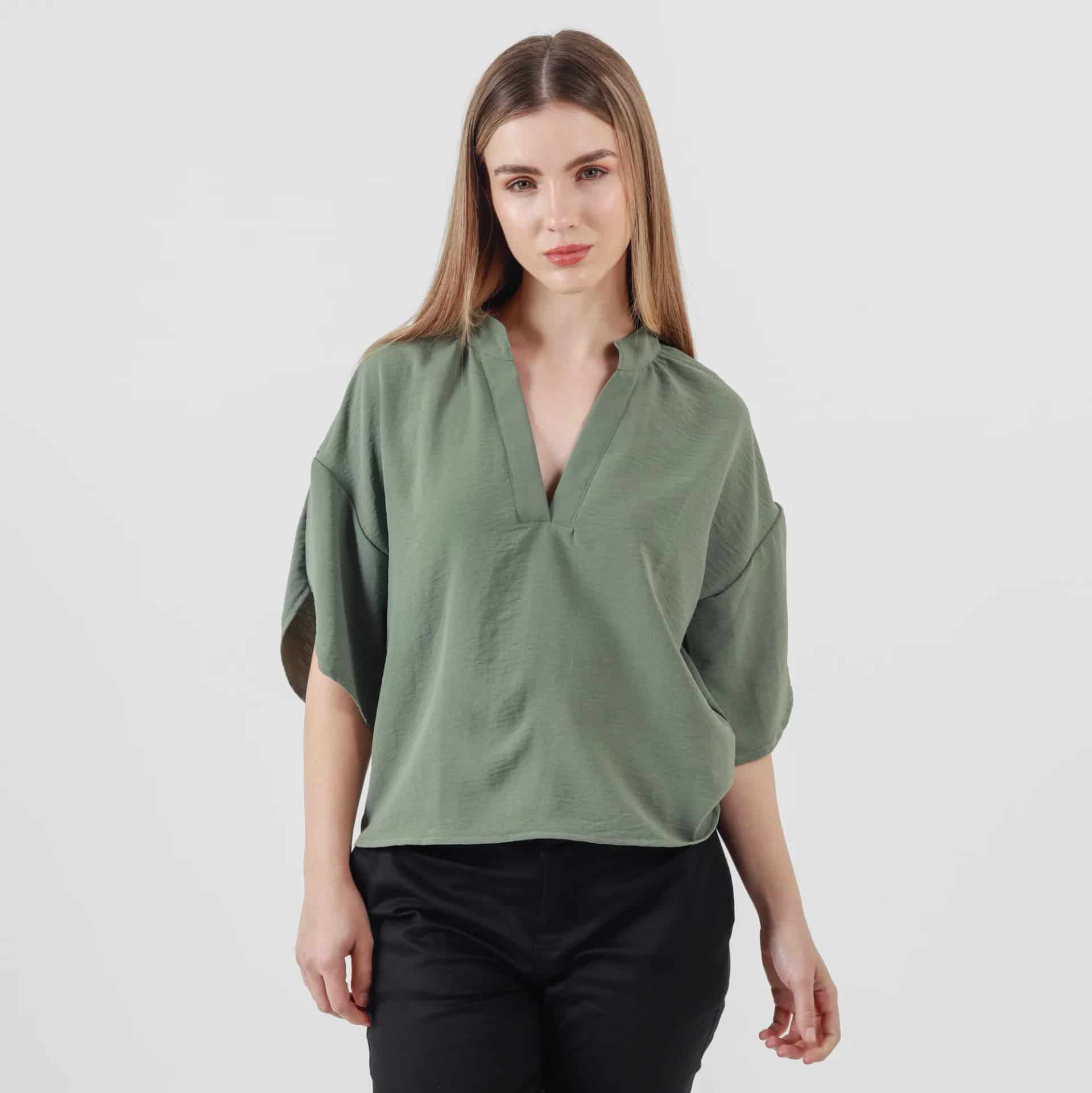 Blusa Cuello Neru Manga Corta - miniatura 16