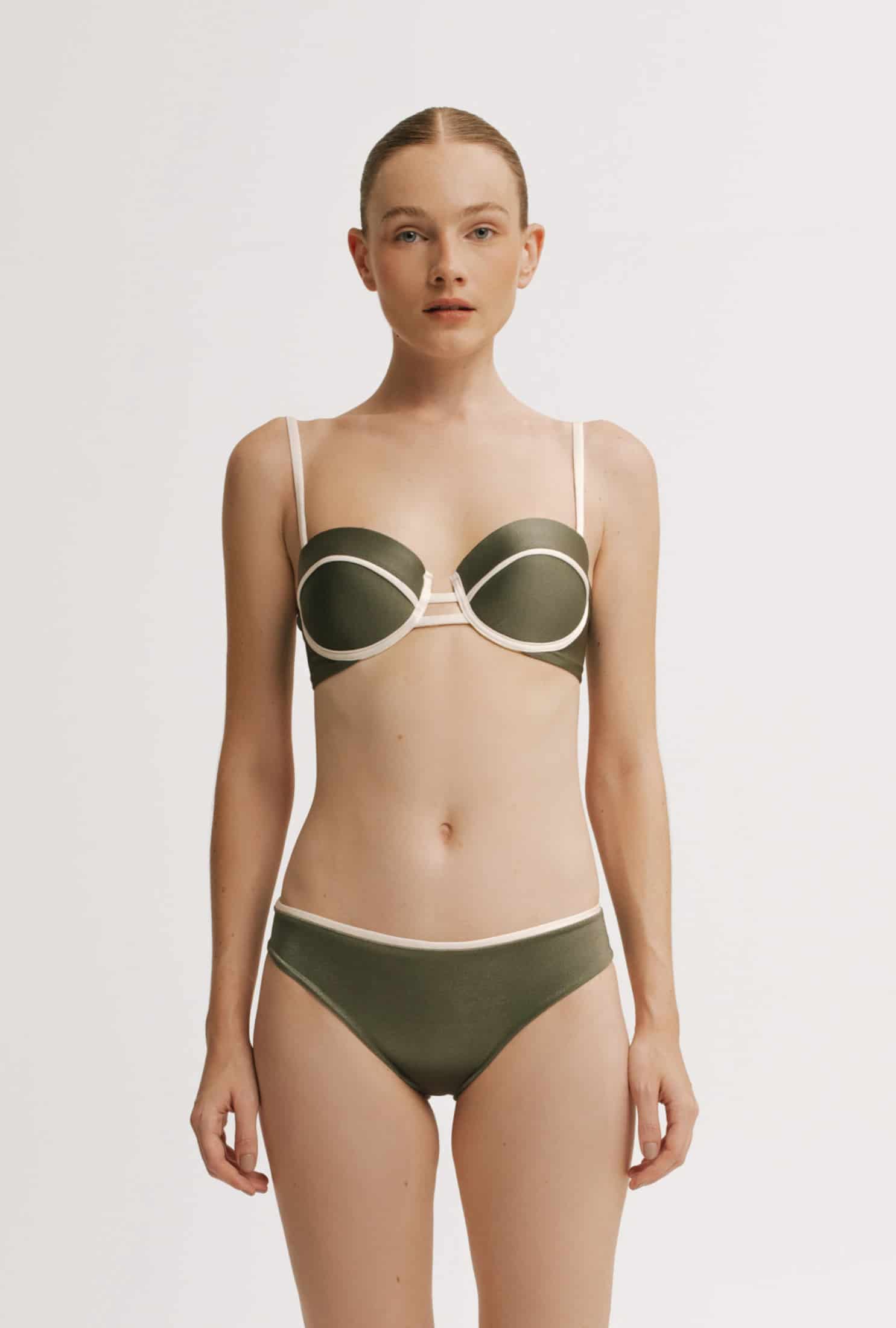 Top de Bikini Cresida basil - miniatura 1