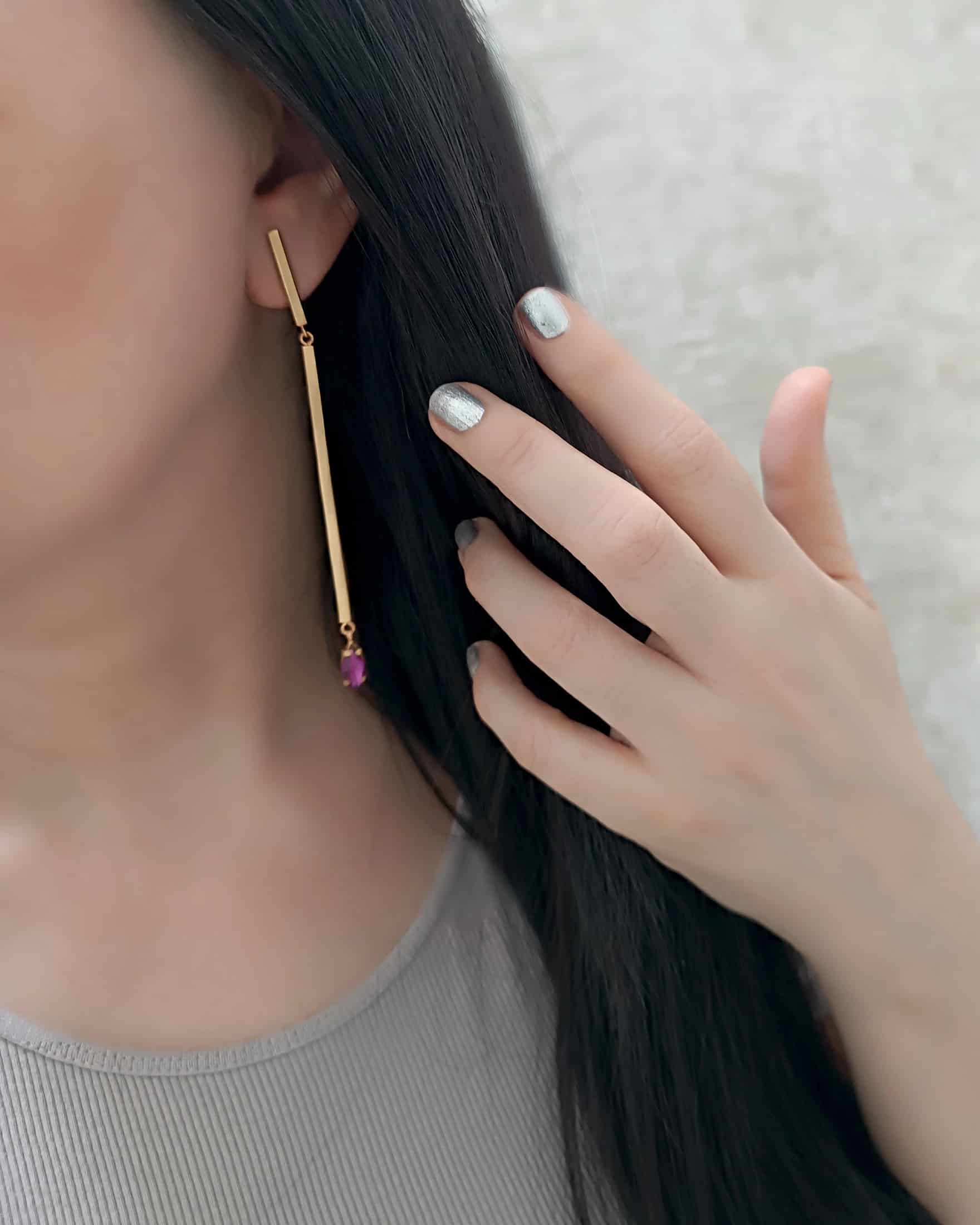 Aretes largos Susi - miniatura 4