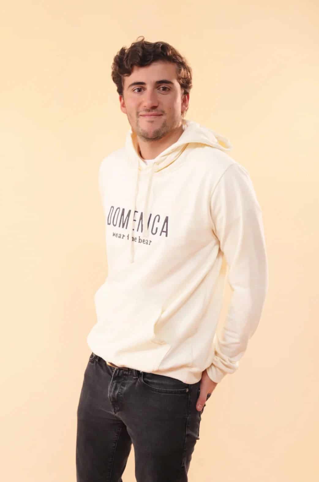 HOODIE DOMENICA CREMA - UNISEX - miniatura 5