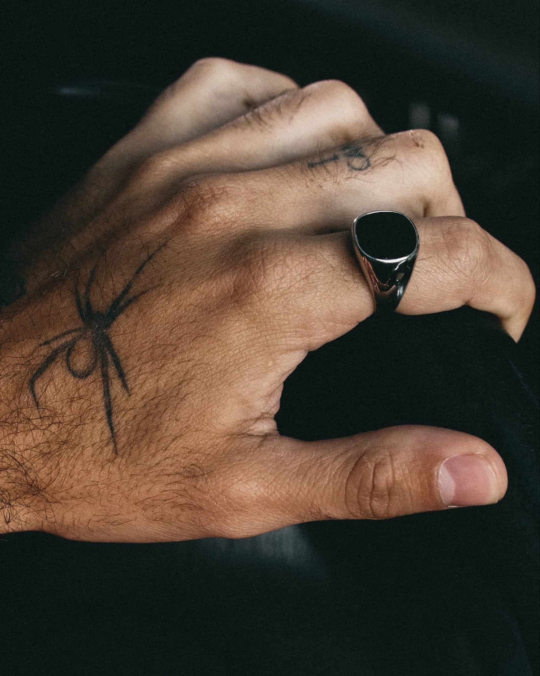 Anillo Nero Plateado - miniatura 6
