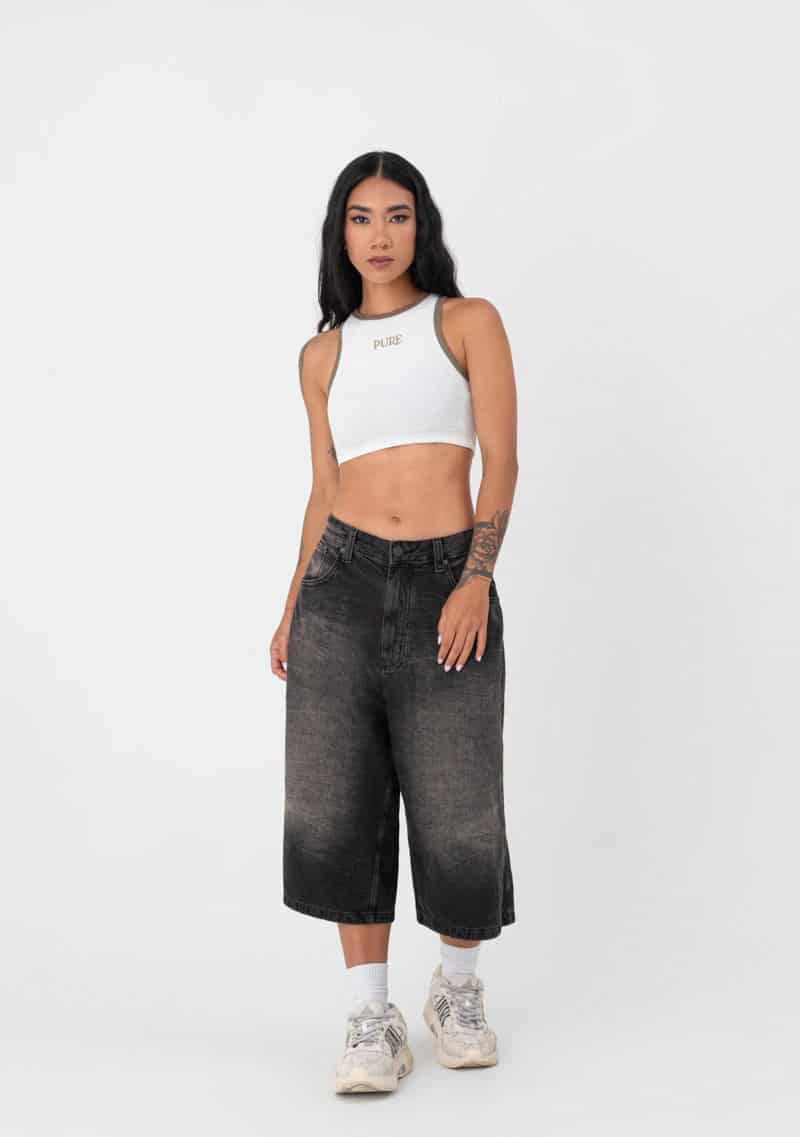 Atelier Cream - Brown Crop top - miniatura 5