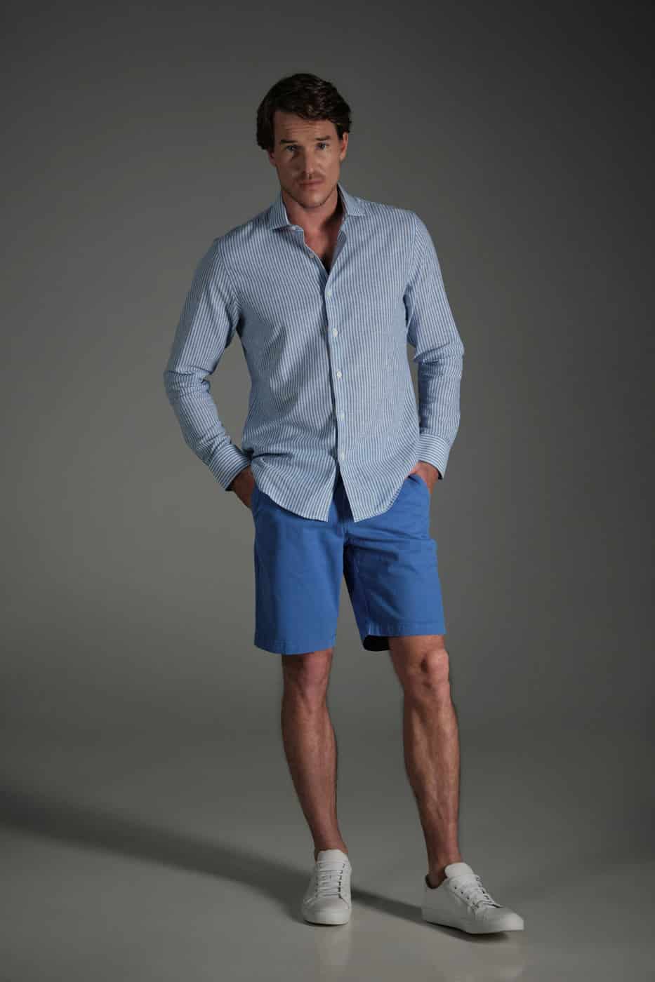 Bermuda Chino Classic Azul Claro - miniatura 2