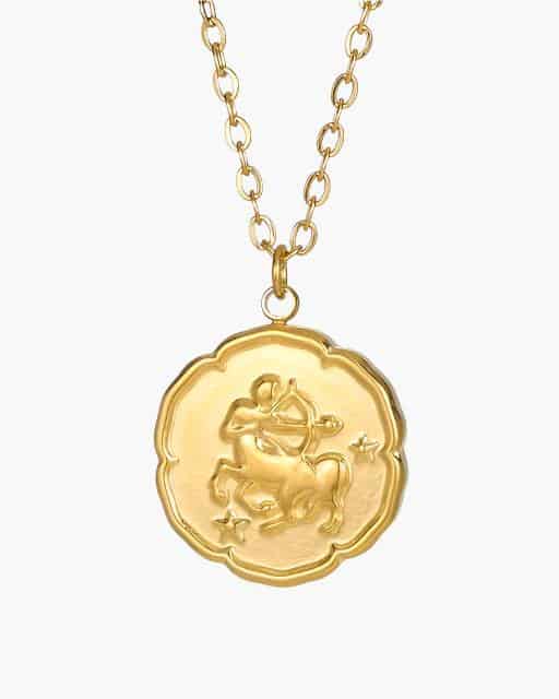 Zodiac Sign Necklace - Gold - miniatura 9