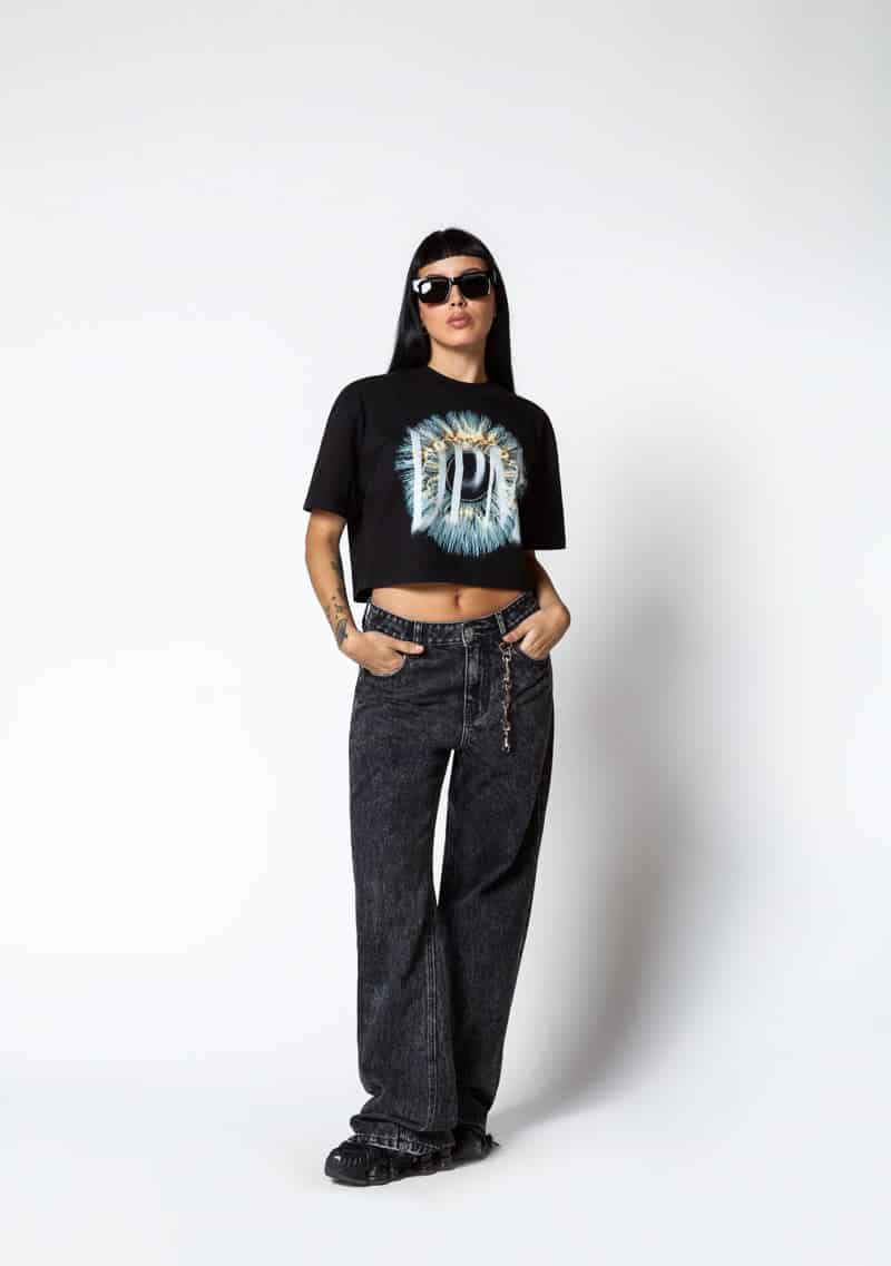 Dopamine black eye crop top - miniatura 4