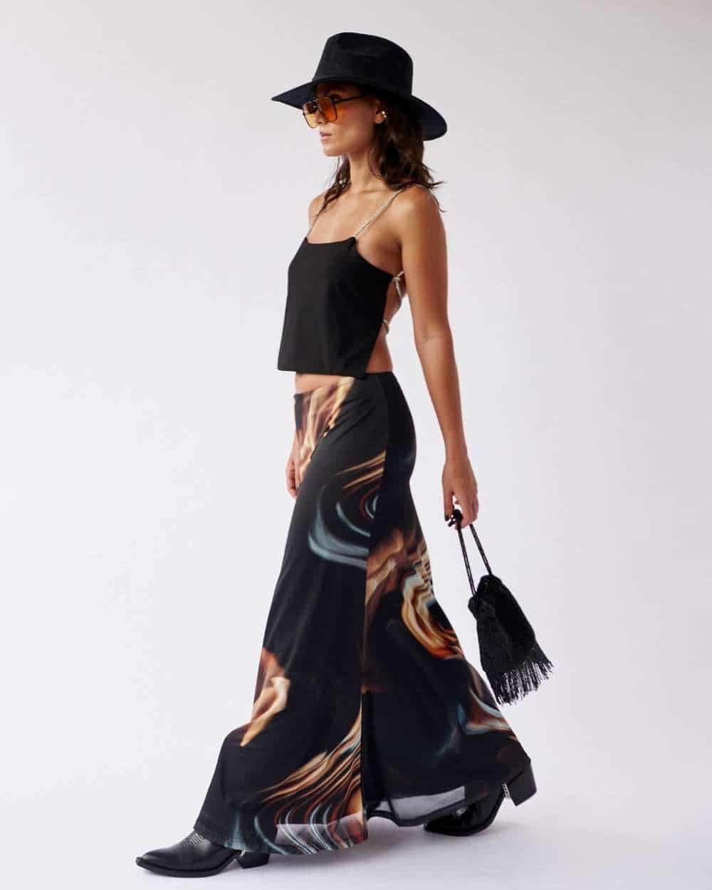 MESH MAXI SKIRT - miniatura 4