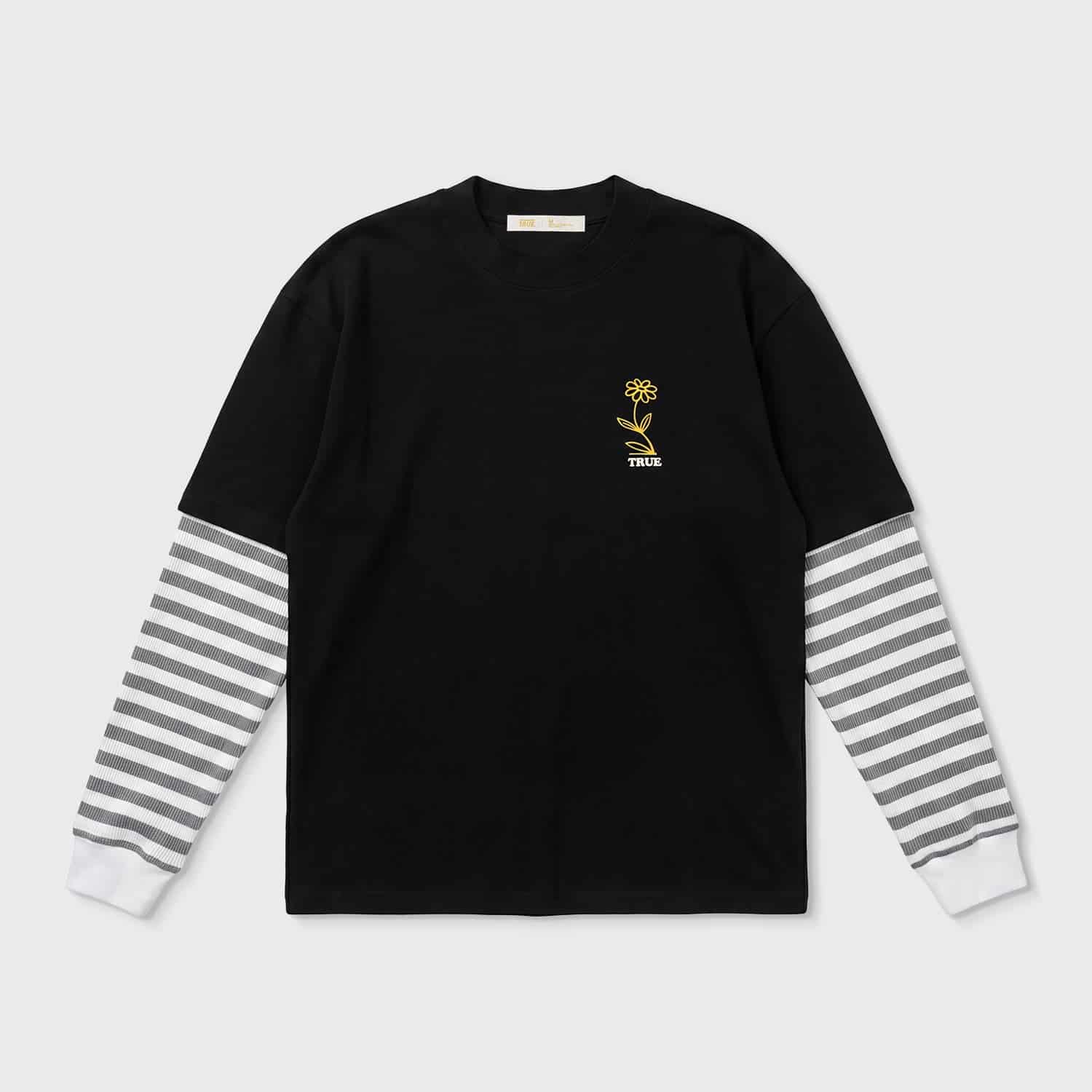 Flower Boxy LS - Black - miniatura 5