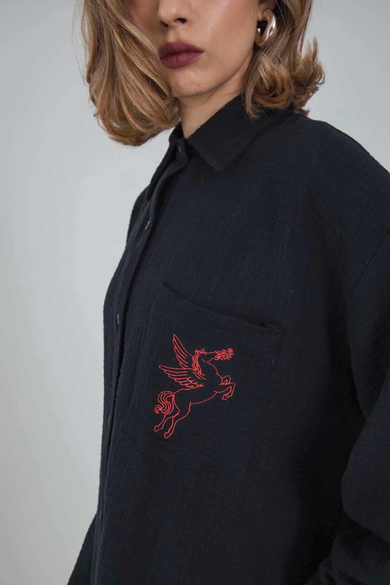 PEGASUS BLACK SHIRT - miniatura 4