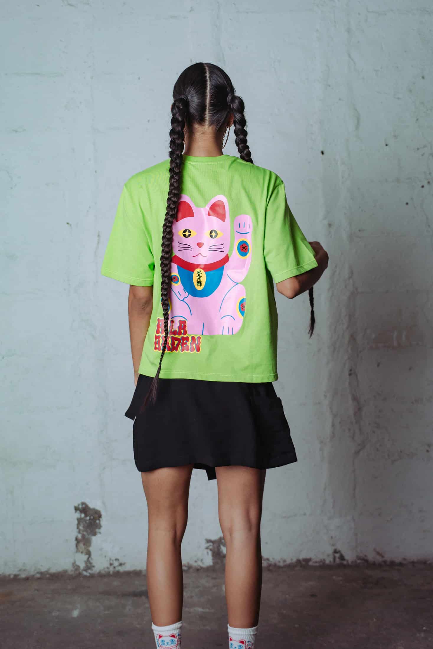 Camiseta Boxy Gato Biche - miniatura 3
