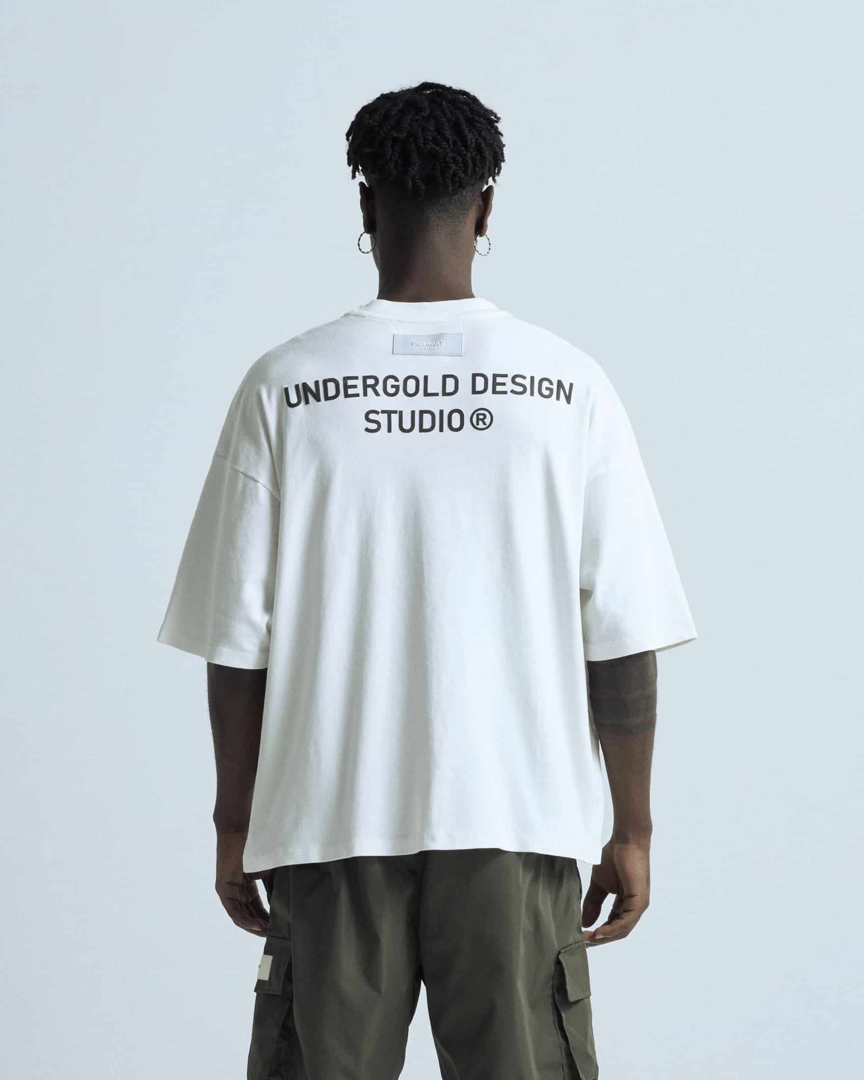 Basics Undergold Design Studio Boxy T-shirt White - miniatura 5