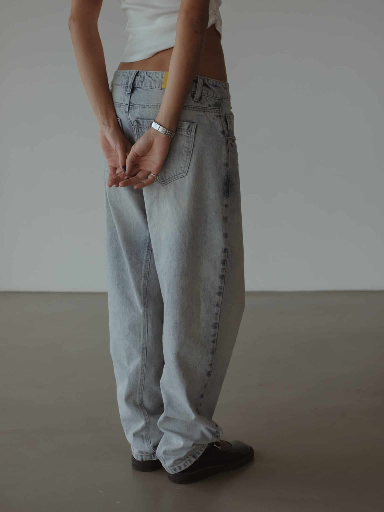 LONG BARREL JEAN - OLD LIGHT BLUE - miniatura 10