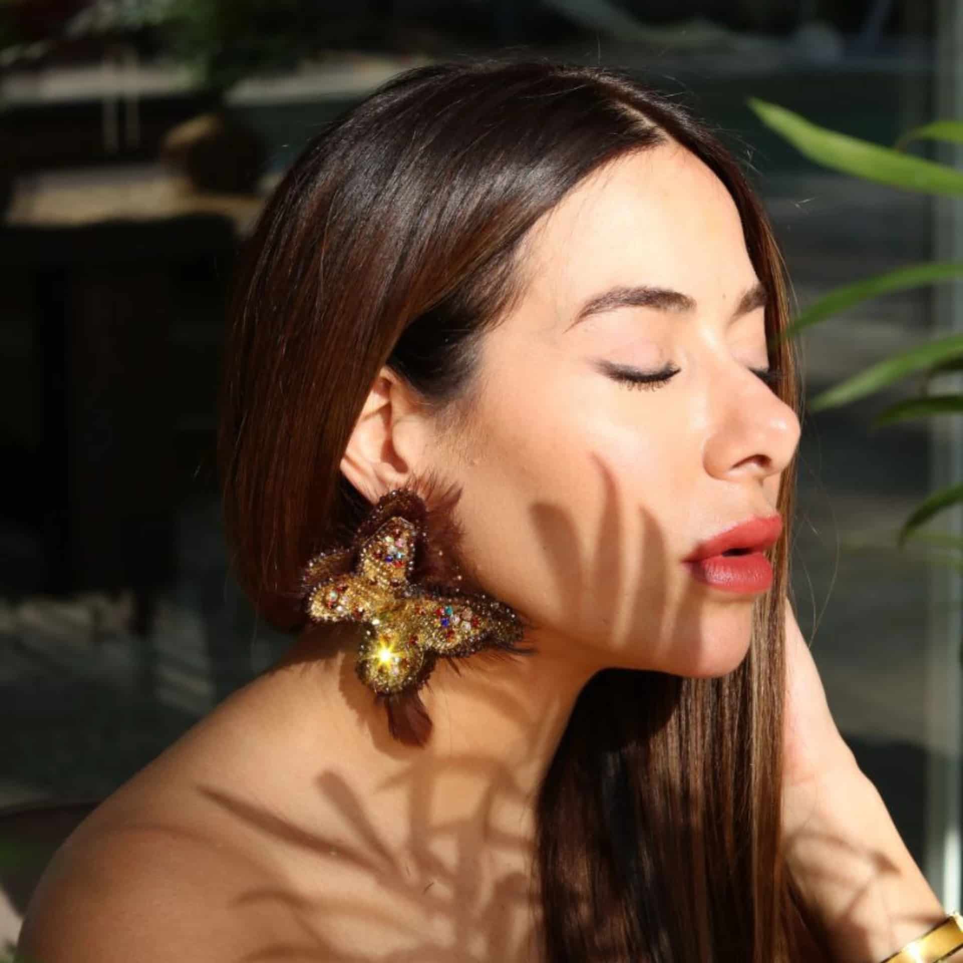 Shining Butterfly Earrings - miniatura 2