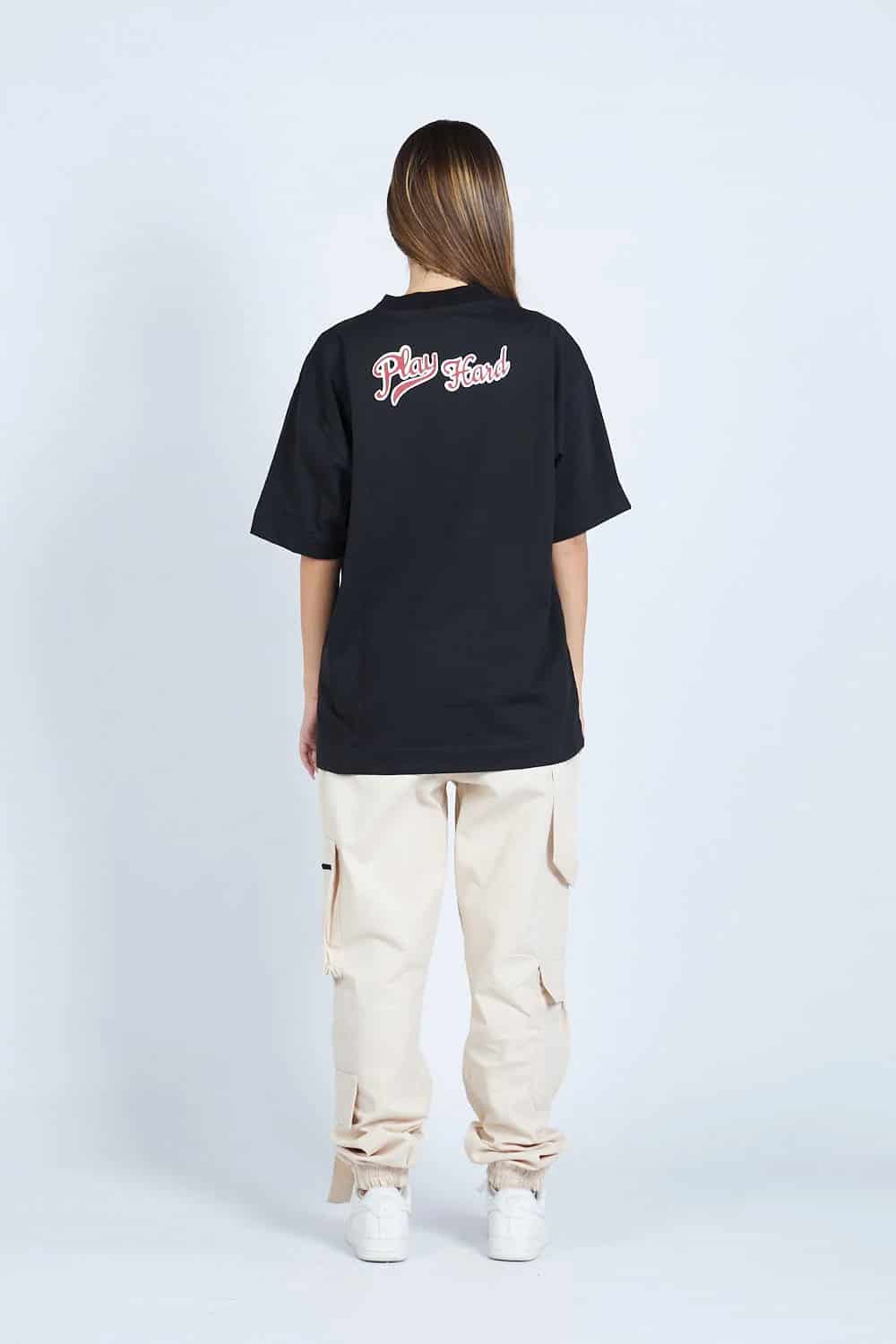Camiseta oversize PLAY HARD NEGRO | DROP 03 | - miniatura 3