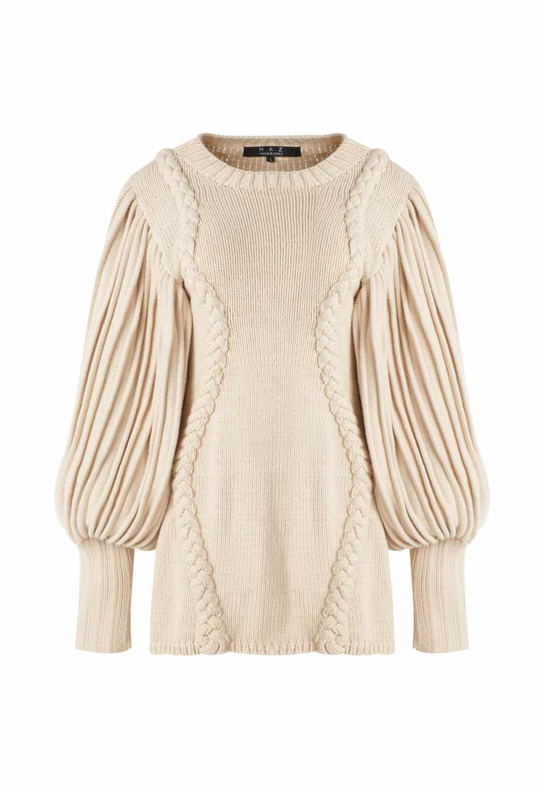 MINI WOVEN DRESS WITH WAVY BRAIDS - miniatura 1