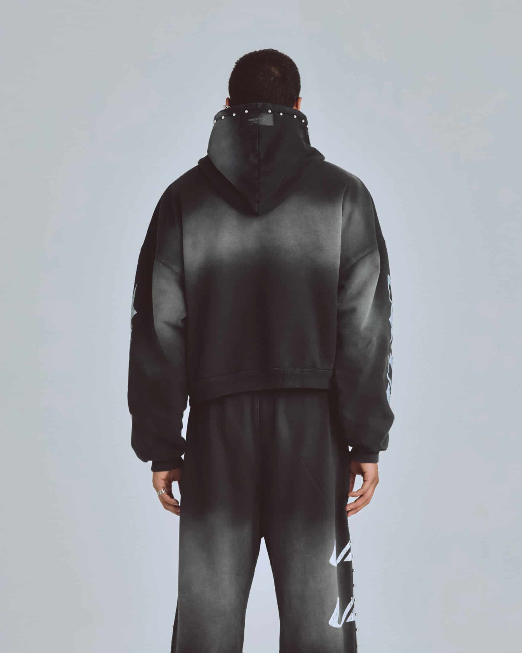 Agnus Dei U Star Boxy Fit Hoodie Smokey Black - miniatura 7