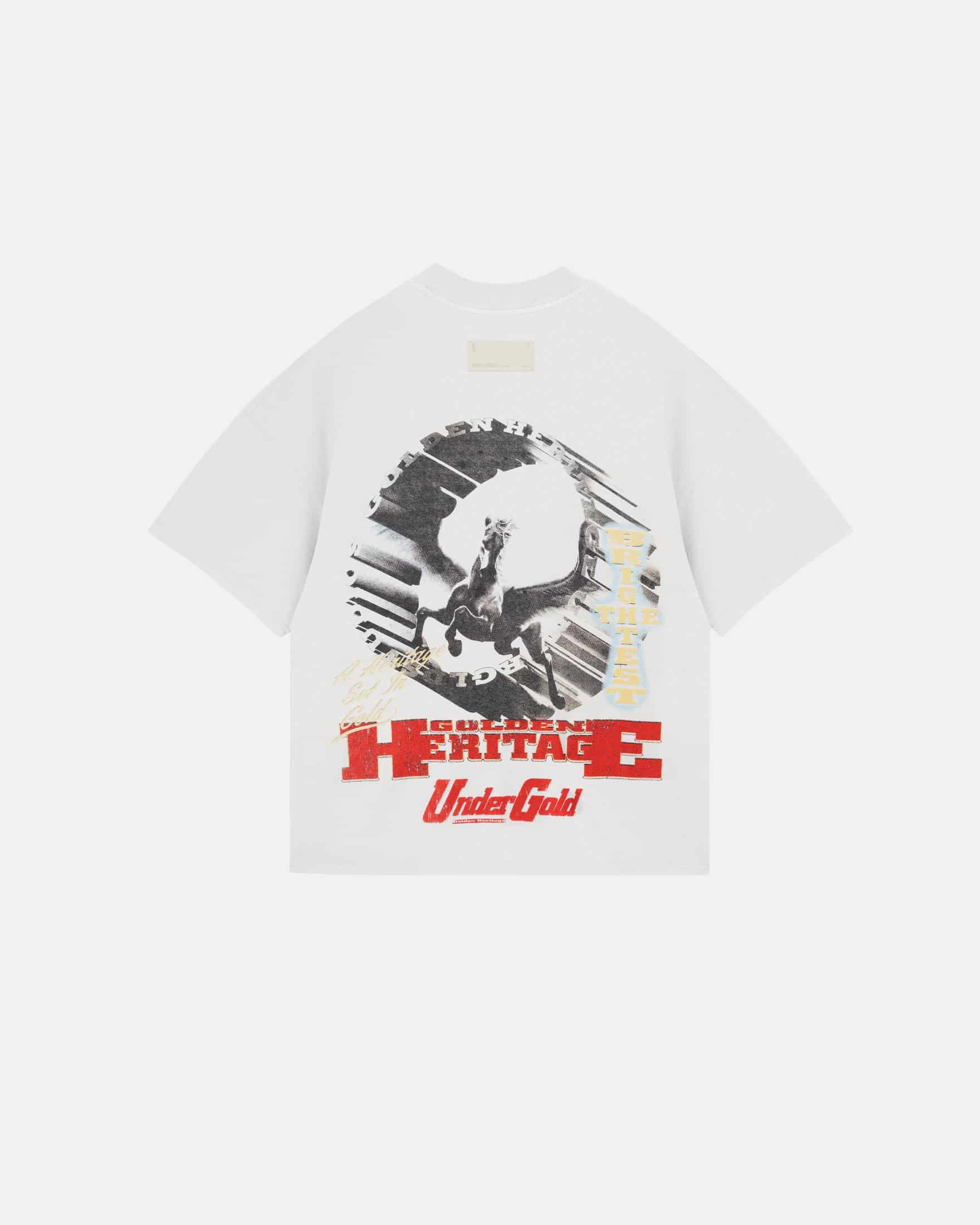 Golden Heritage Pegasus Boxy Fit Tshirt White - miniatura 1