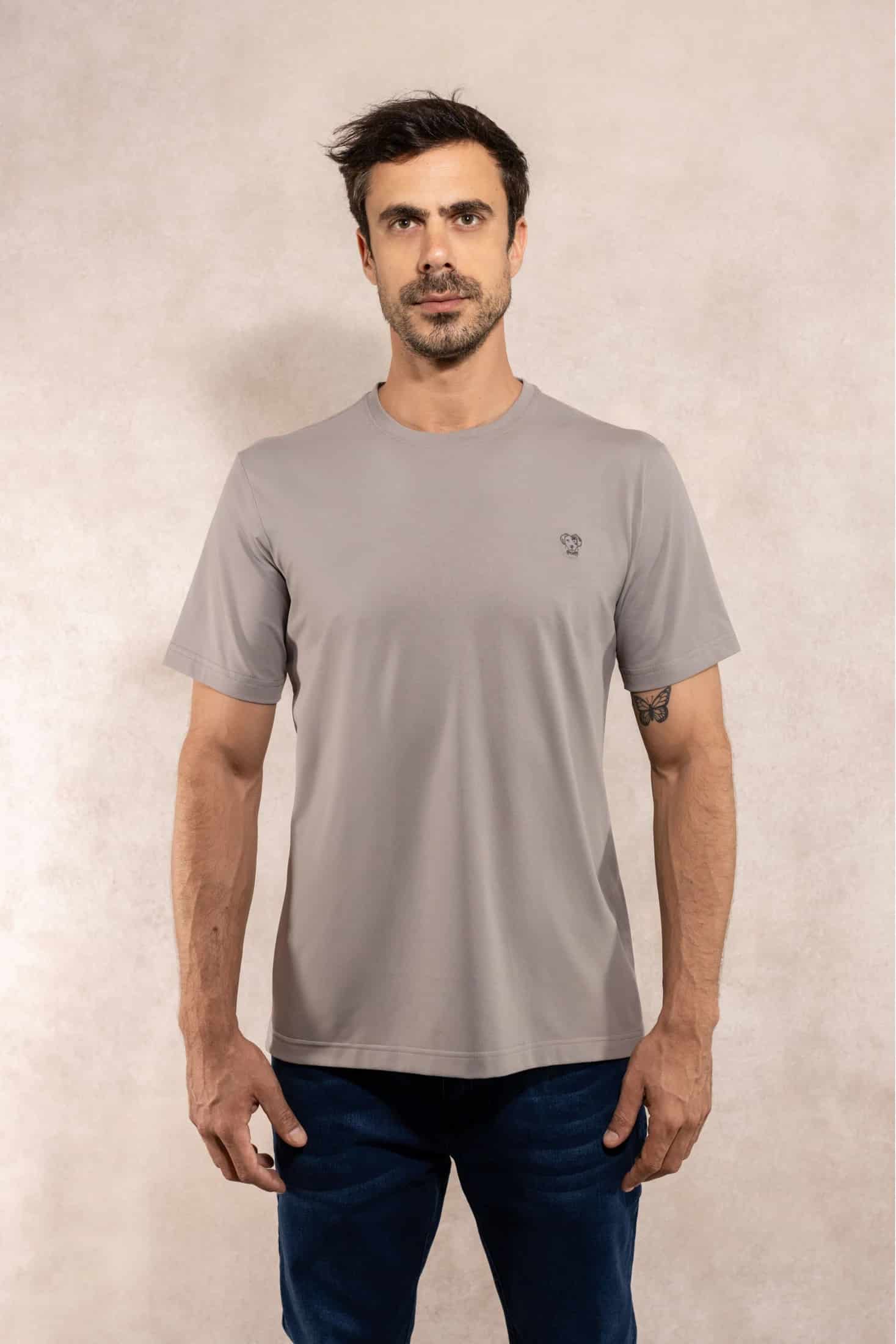 Camiseta Antimanchas Gris Oscuro - Talla Regular - miniatura 1