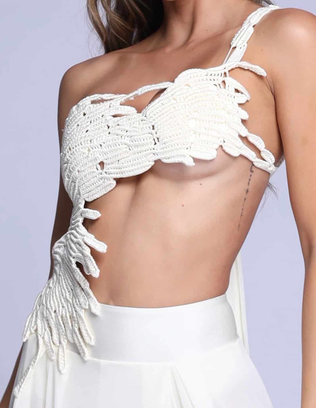Vestido Cisne Marfil - miniatura 4