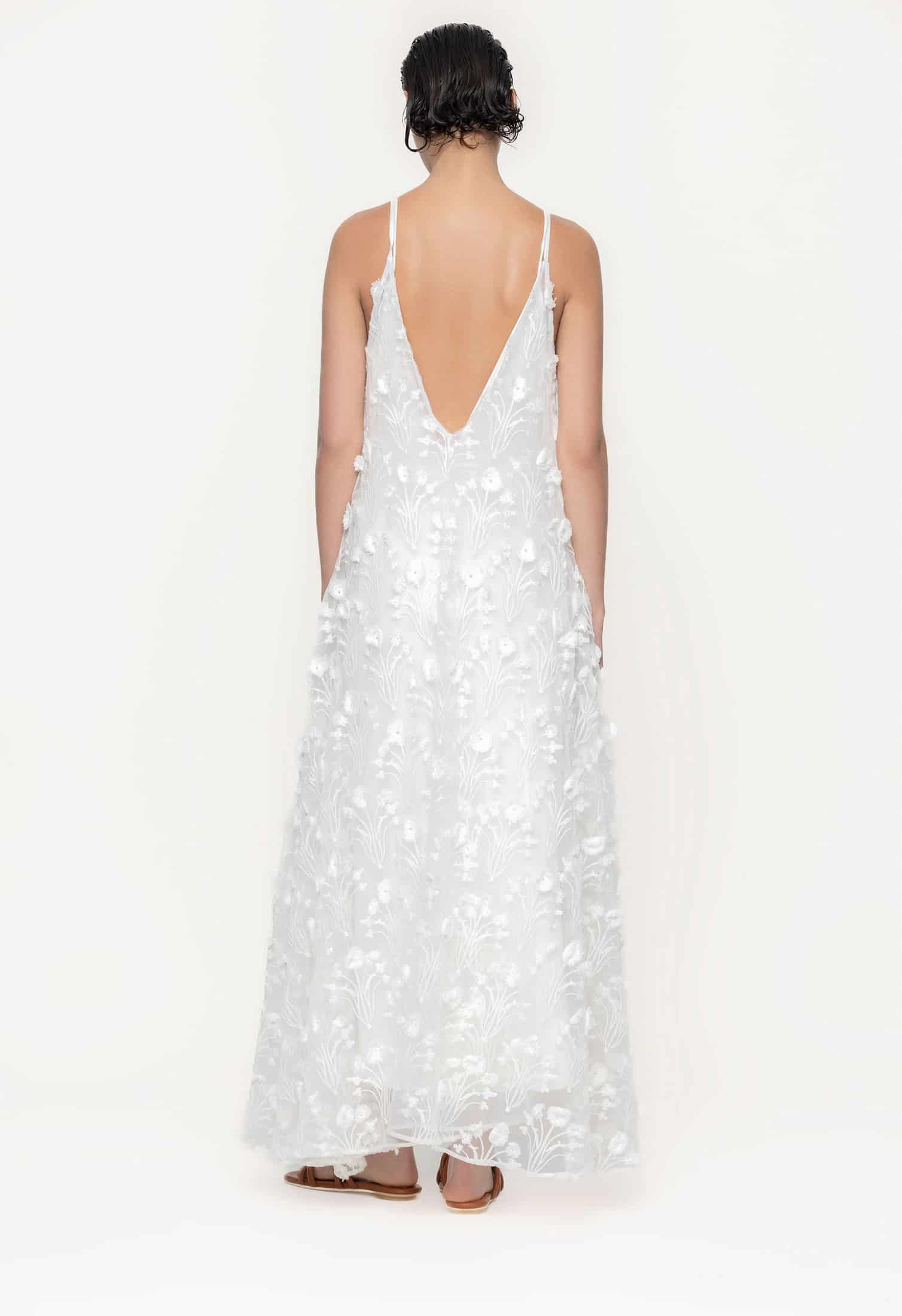 Hierbaluisa Diente de Leon Organza Maxi Dress - miniatura 2