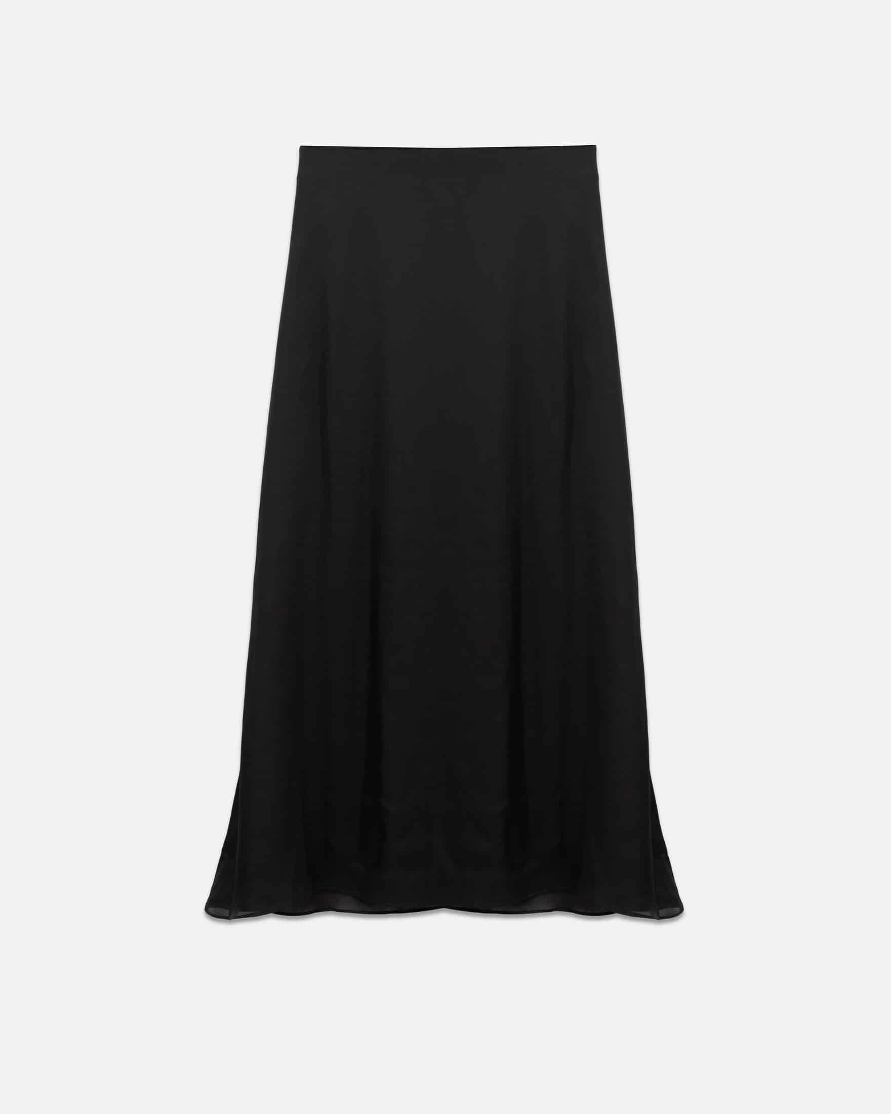 Basics Silk Long Skirt Black - miniatura 1