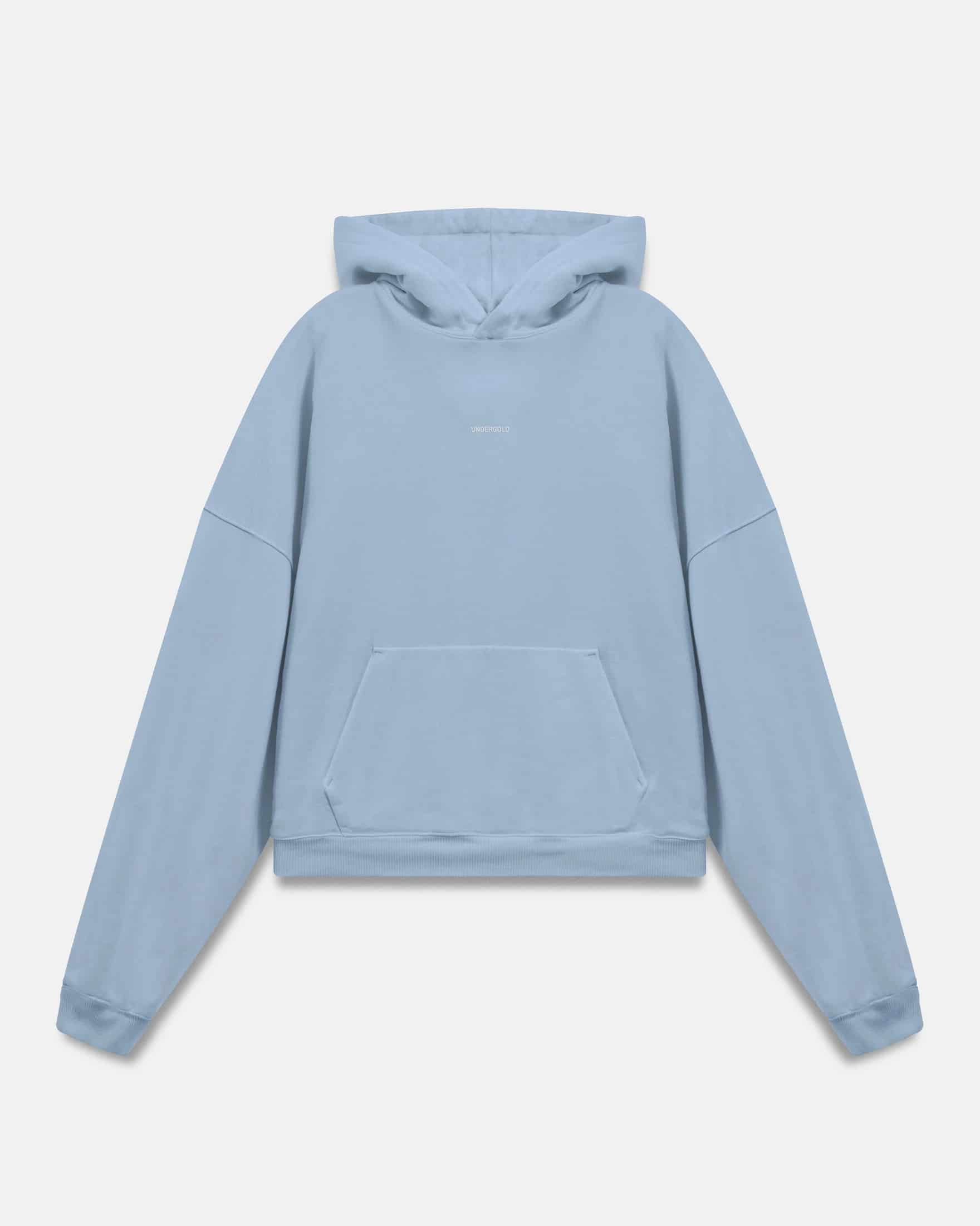 Basics Undergold Boxy Fit Hoodie Light Blue - miniatura 3
