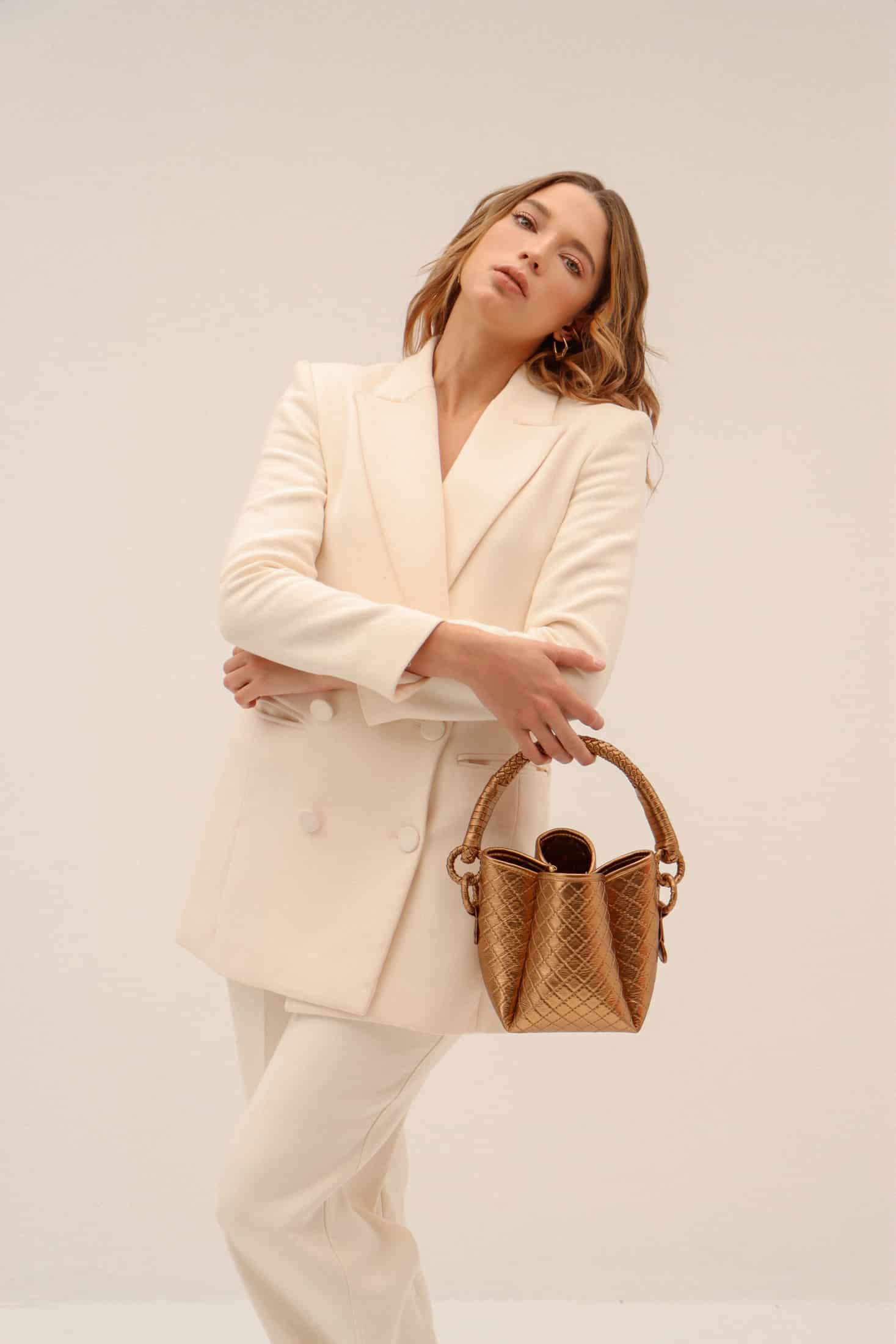 Tulip Mini Bucket Bag, Gold. Limited Edition - miniatura 4