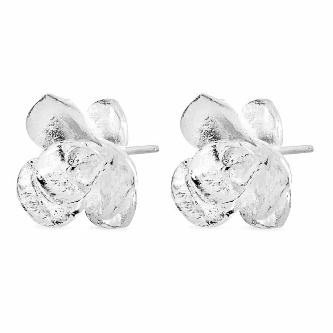 Aretes suculenta Simona en plata - miniatura 3