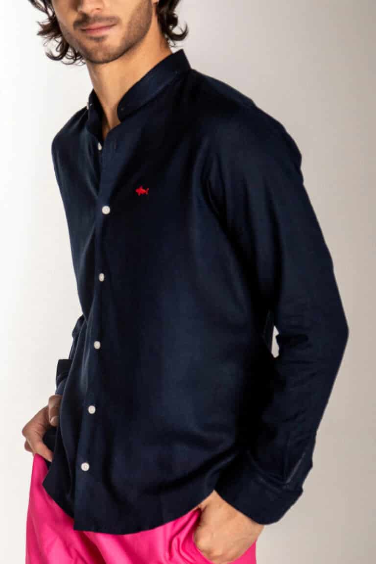 CAMISA NERU AZUL OSCURA - miniatura 2