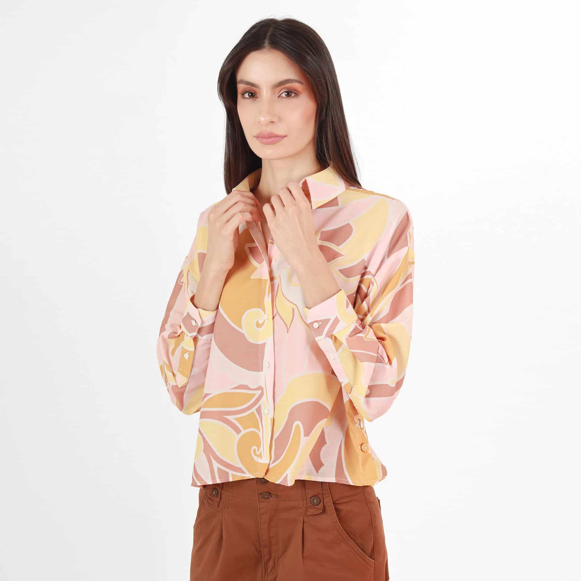 Camisa Cuello Camisero Manga Larga - miniatura 1