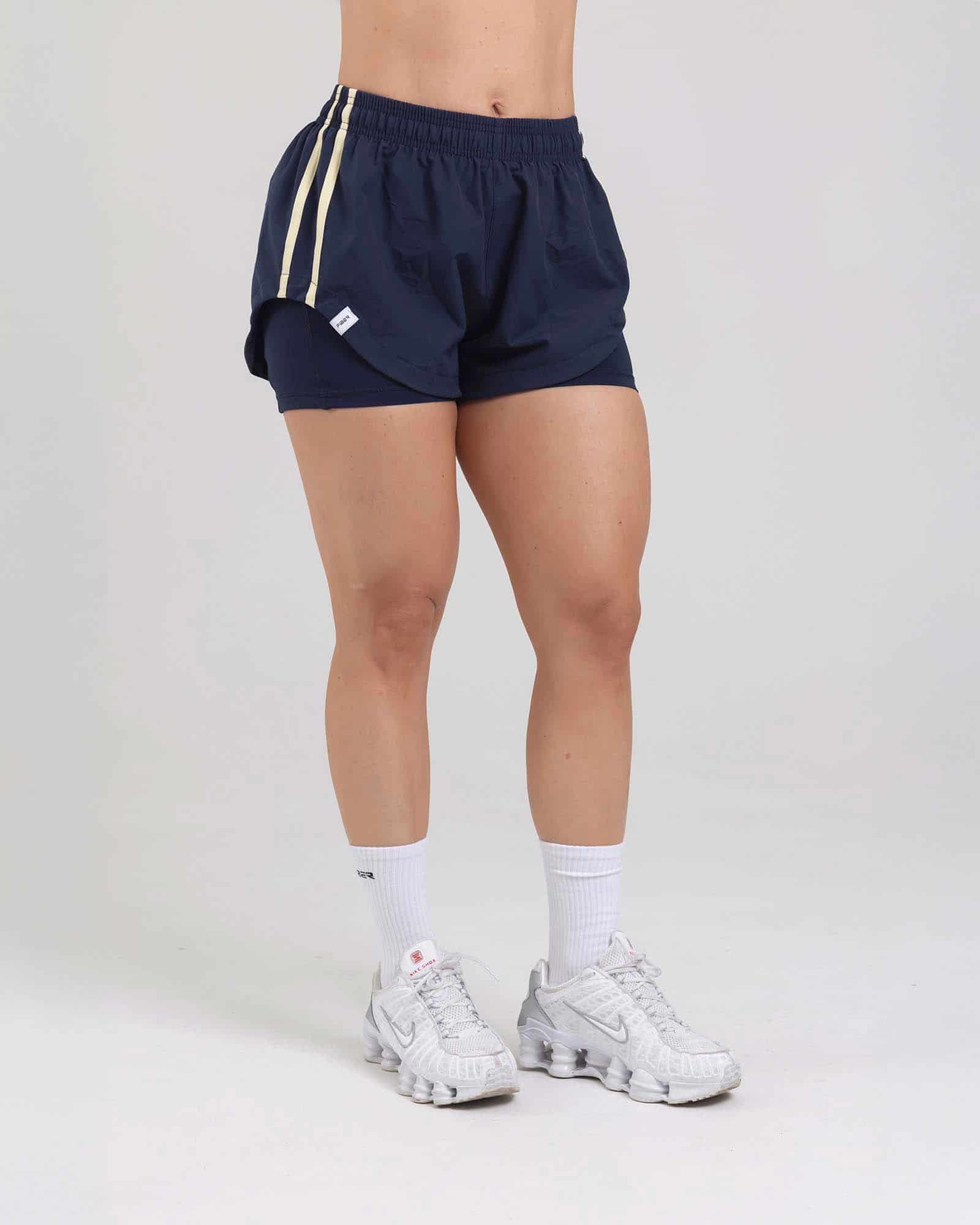Short running azul navy dual run tropi FIBER - miniatura 2