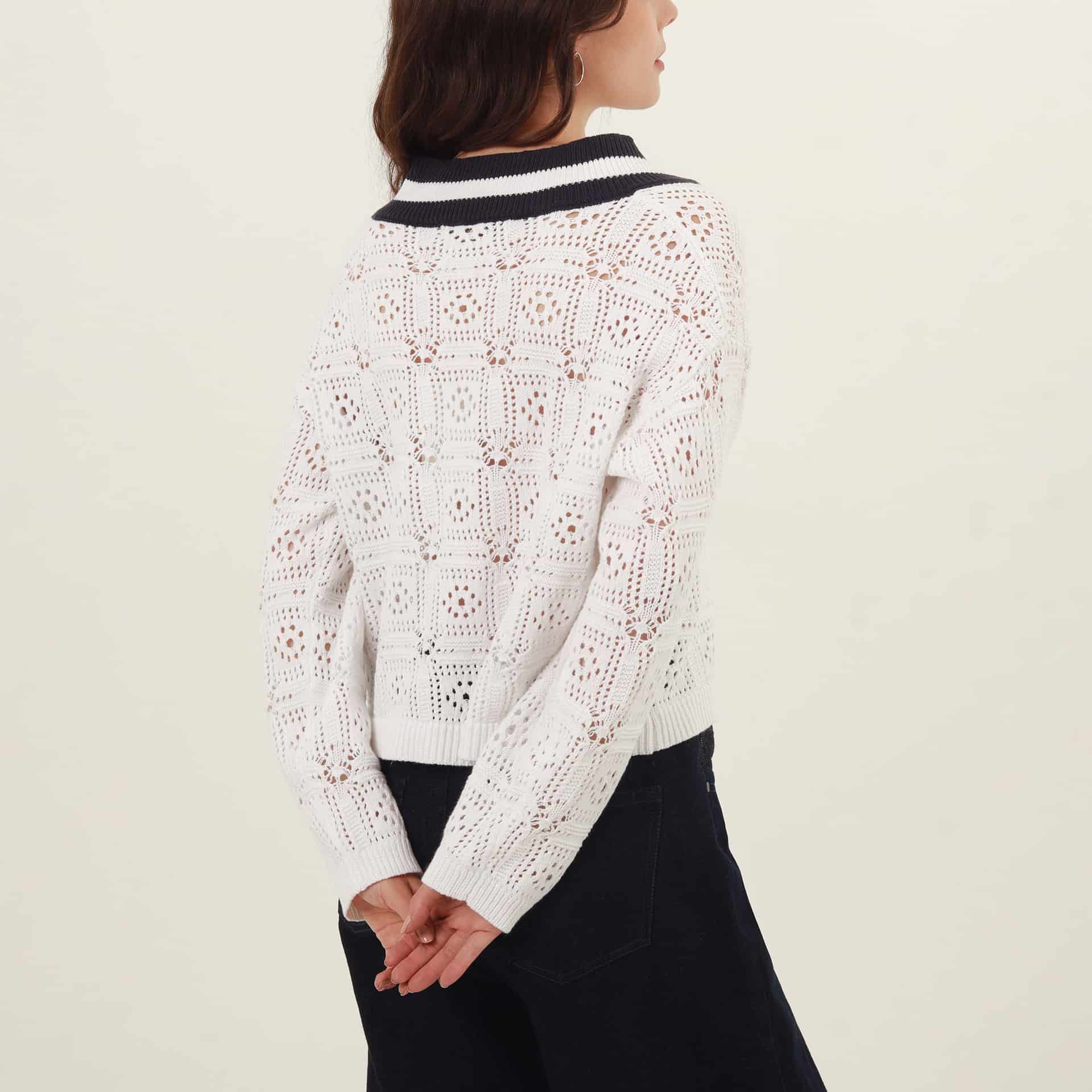 Sweater Cuello V Manga Larga - miniatura 9