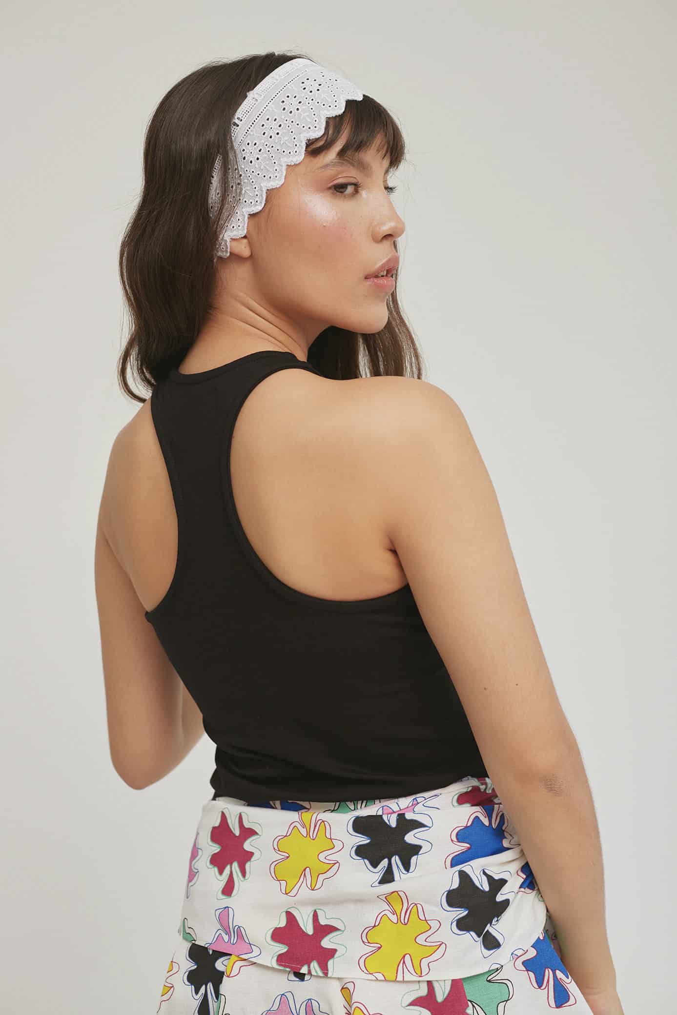 Trébol Tank Top Negro - miniatura 5