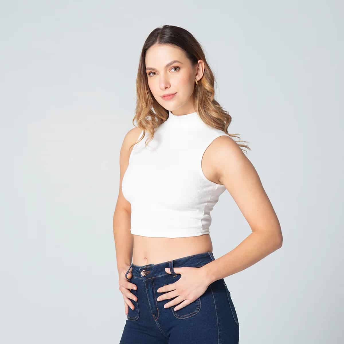 Crop Top Cuello Tortuga Sasha - miniatura 5