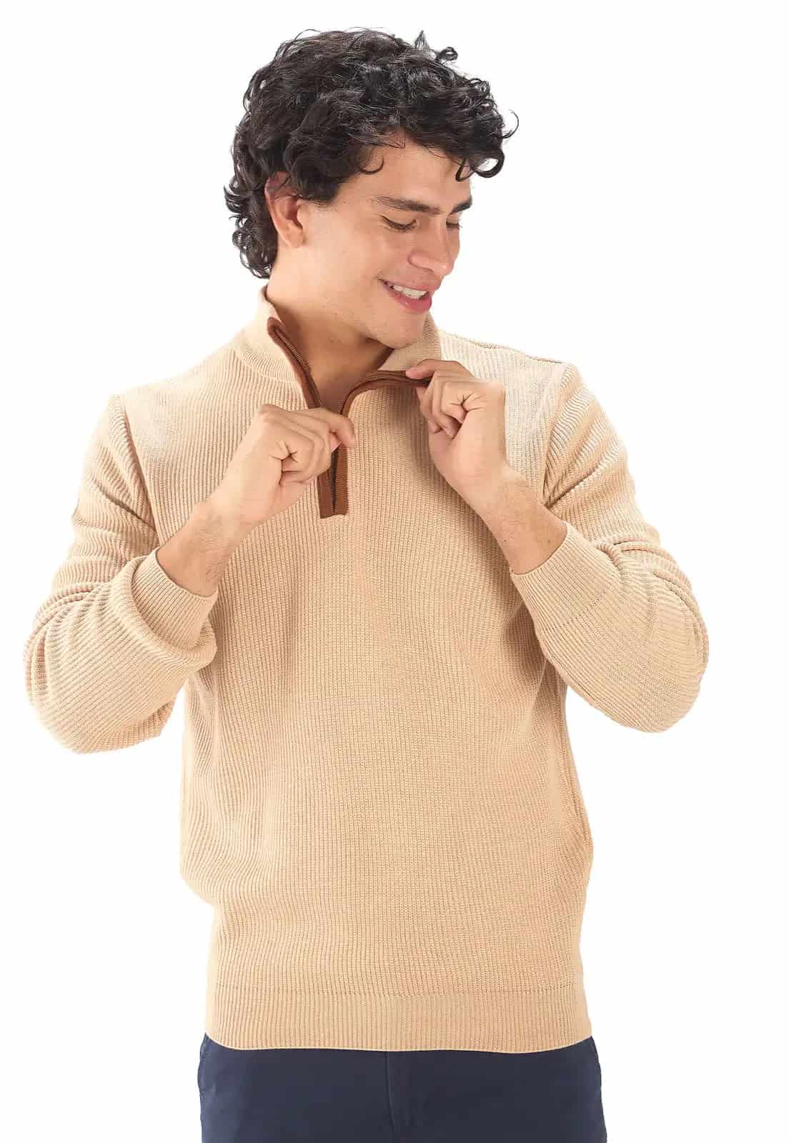 Suéter Cuello Alto Punto Inglés - miniatura 2
