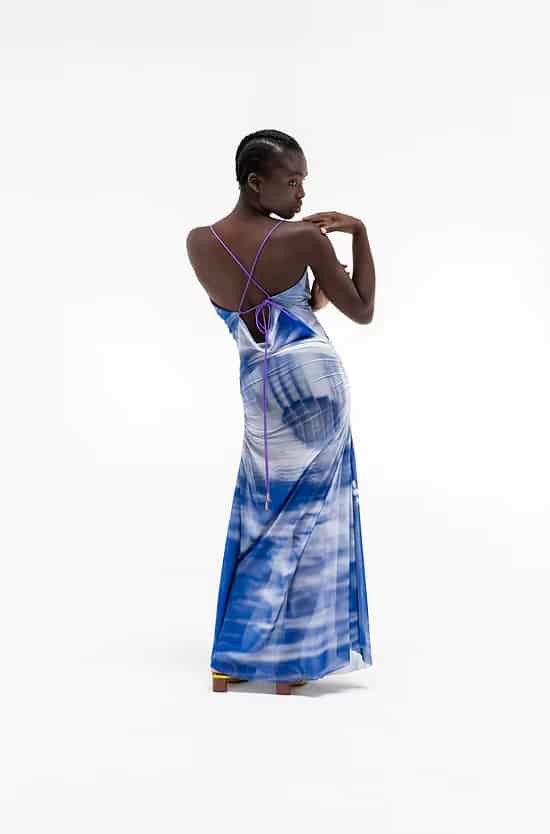 SLIP MESH DRESS - miniatura 2