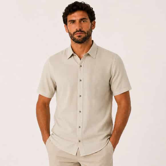 CAMISA MC 100% ALGODON HOMBRE - miniatura 1