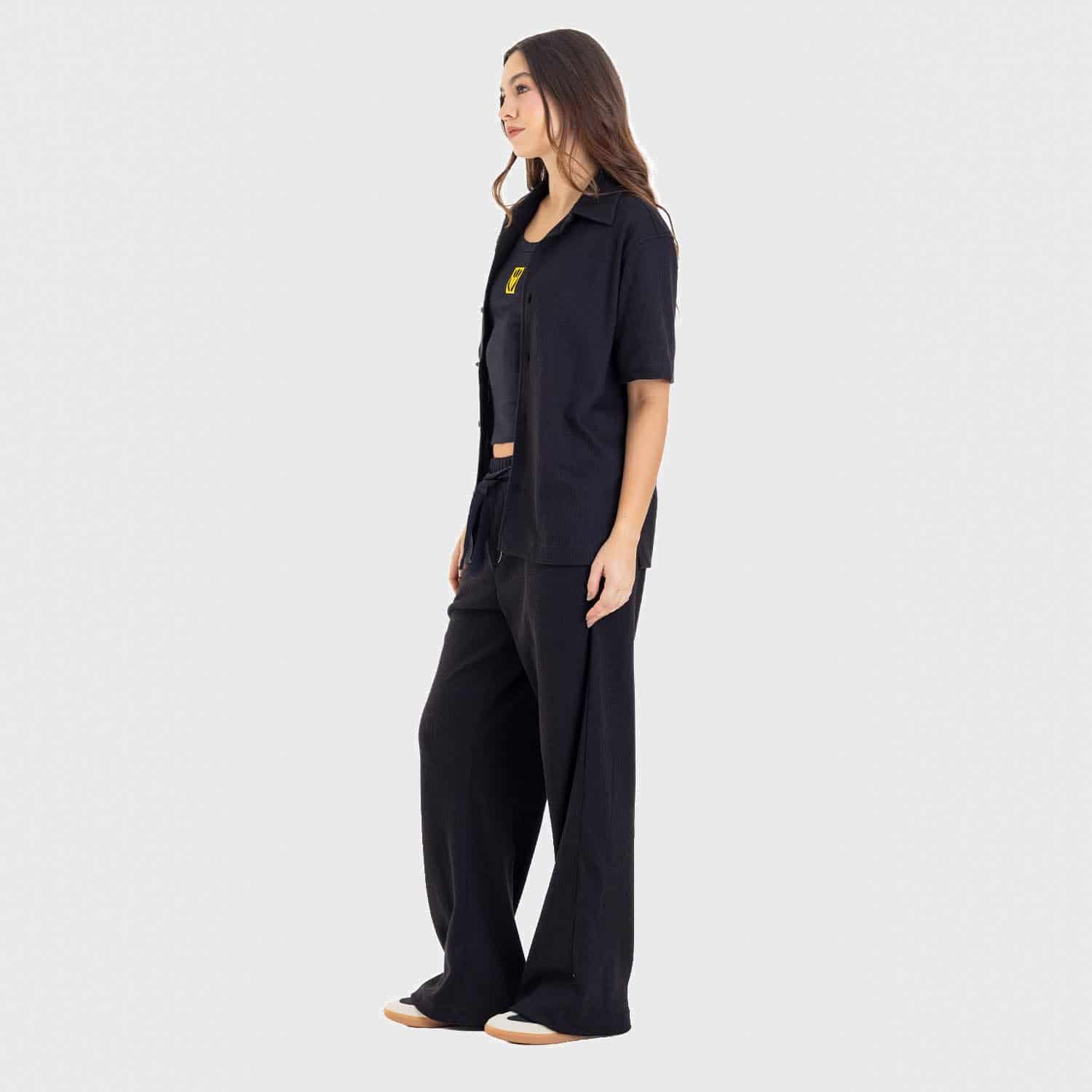 Relaxed Short Sleeve Shirt Black - miniatura 7