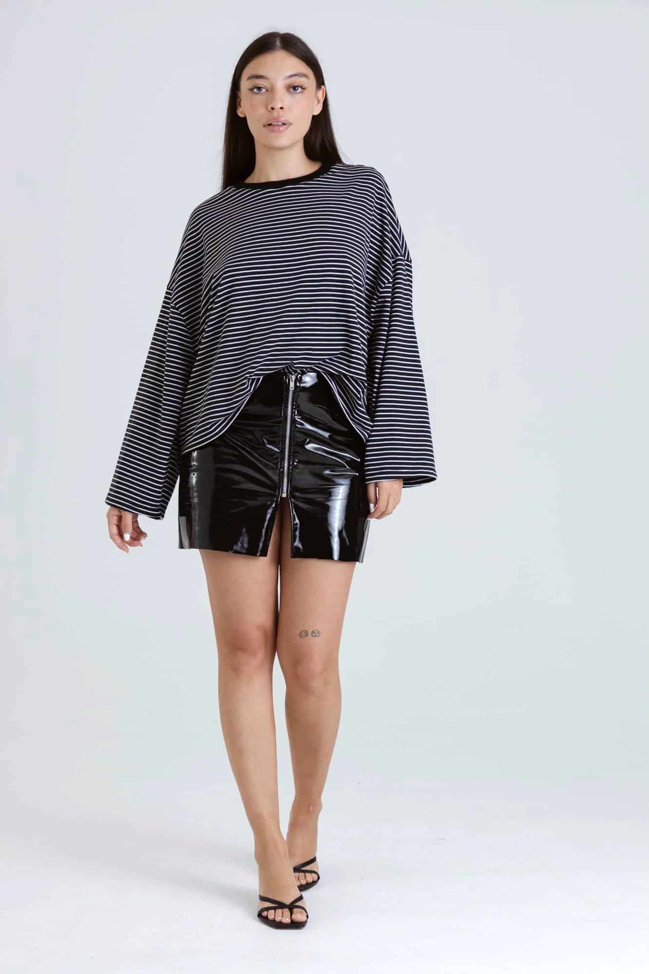 RAW ZIP MINI SKIRT - miniatura 15