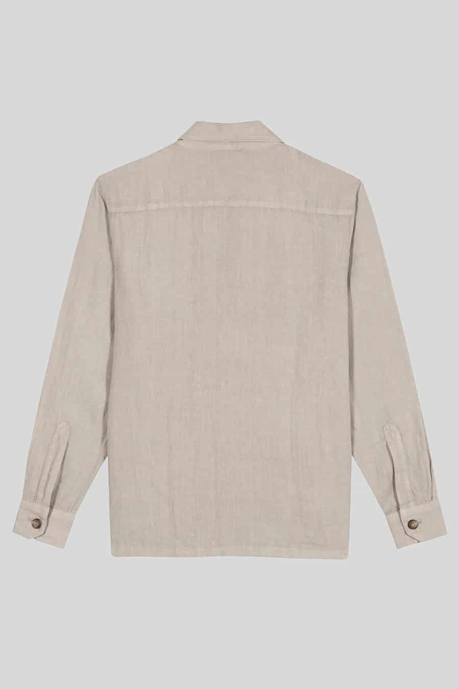 men's linen jacket beige new sahara - miniatura 2
