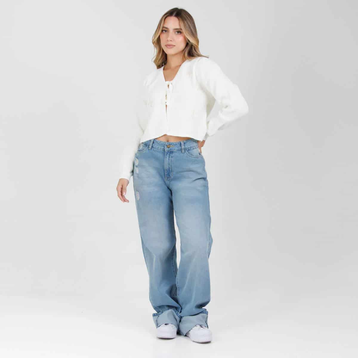 Jean Axspen Wide Leg Ax-2929 Rigido - miniatura 5